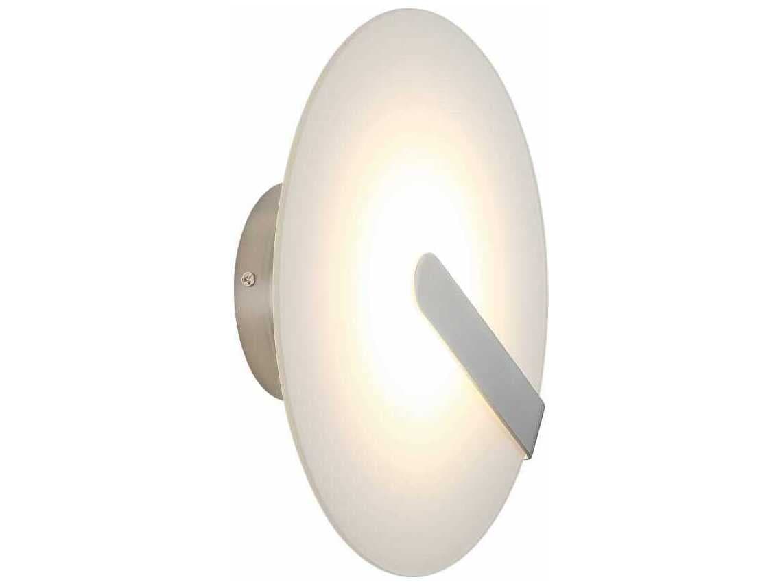 Eurofase Nuvola 1-Light Nickel White Round Flush Mount
