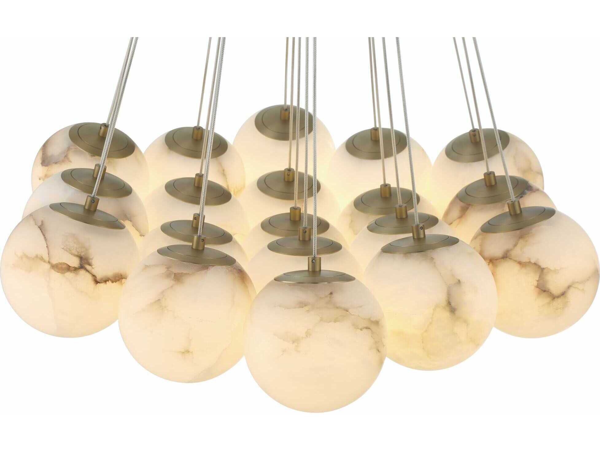 Eurofase Kepler 19-Light Gold Globe Pendant