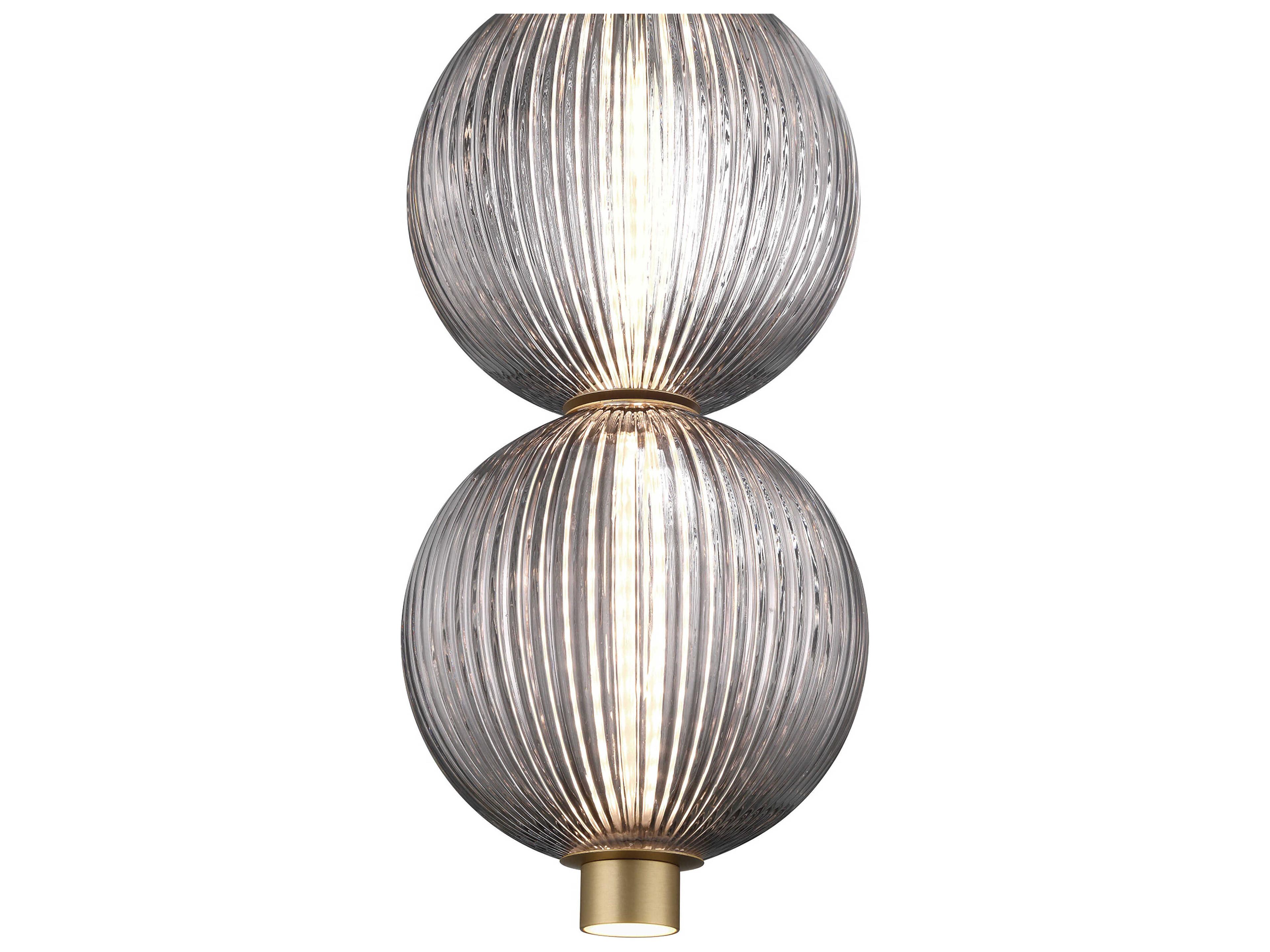 Eurofase Palmas 2-Light Gold Globe Mini Pendant