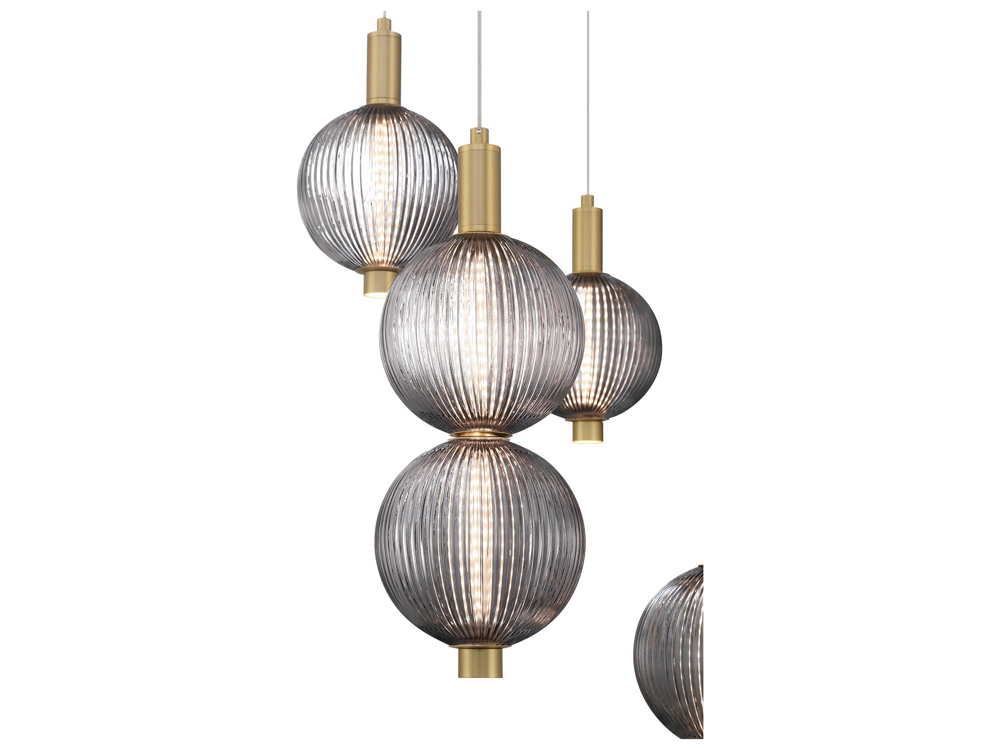 Eurofase Palmas 7-Light Gold Globe Pendant