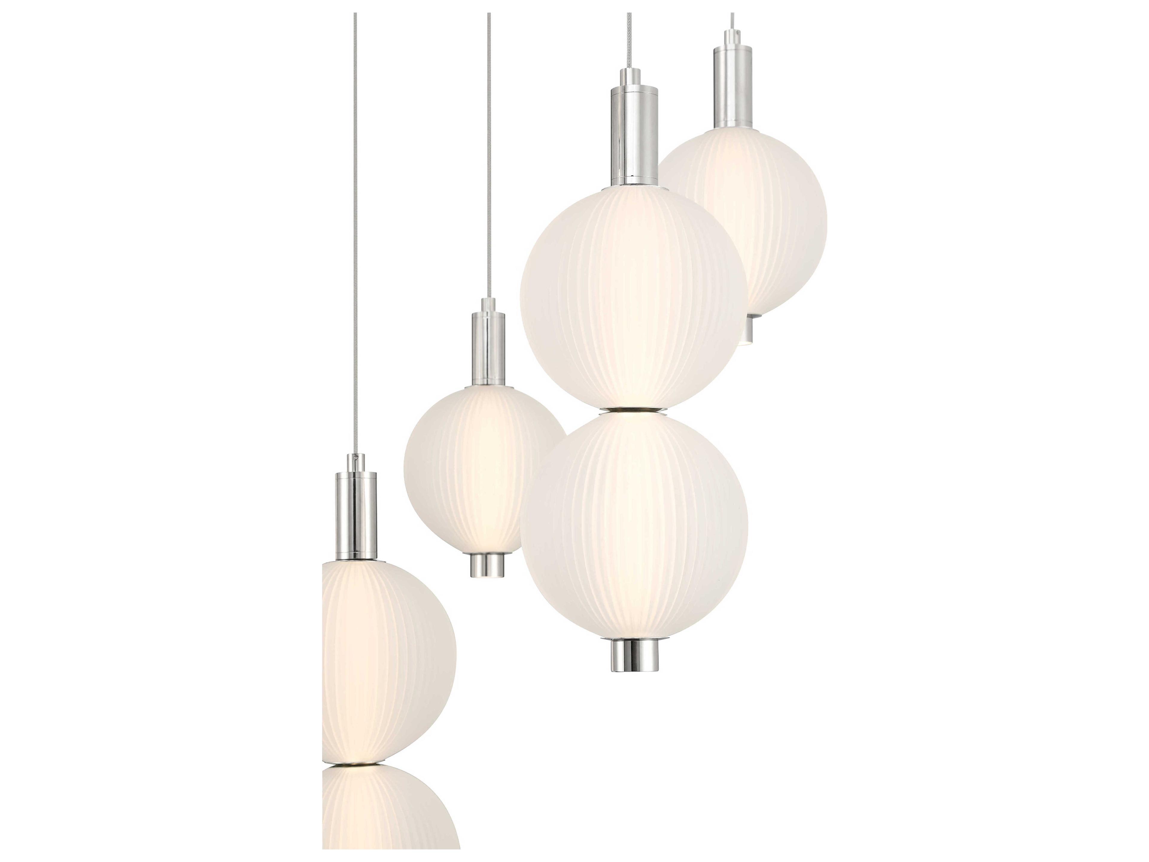 Eurofase Palmas 7-Light Nickel Globe Pendant