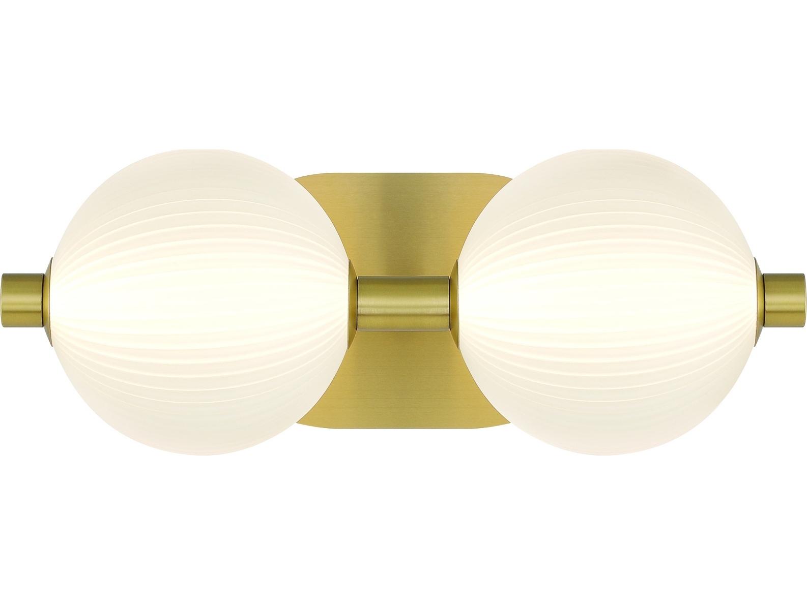 Eurofase Palmas 2-Light Gold Vanity Light