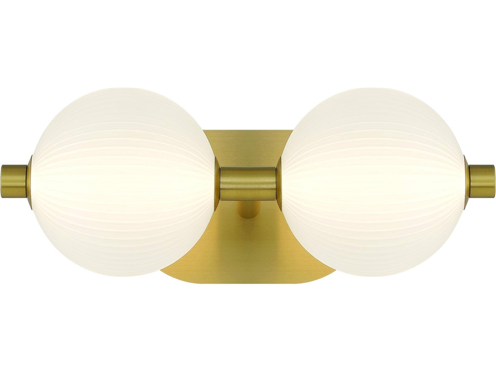 Eurofase Palmas 2-Light Gold Vanity Light