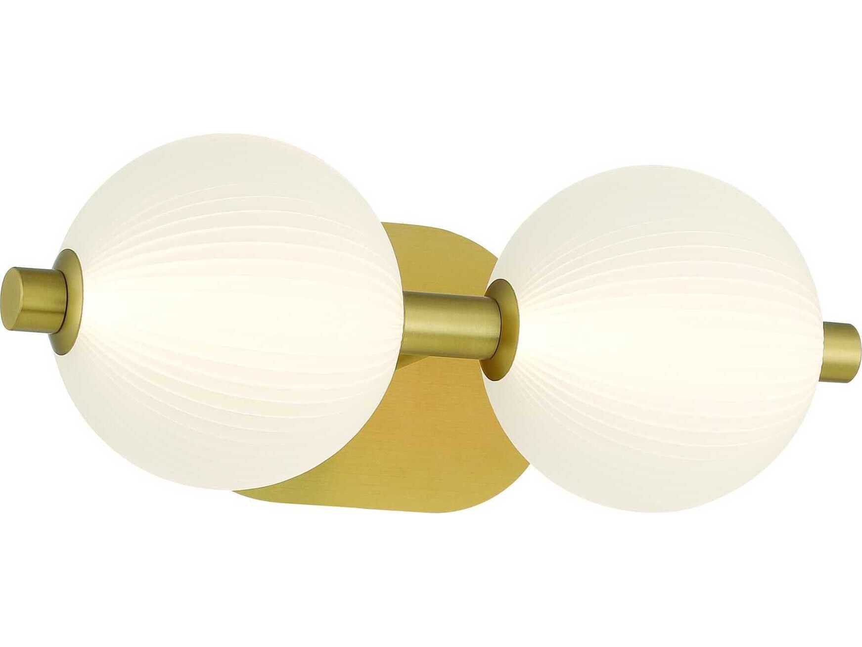 Eurofase Palmas 2-Light Gold Vanity Light
