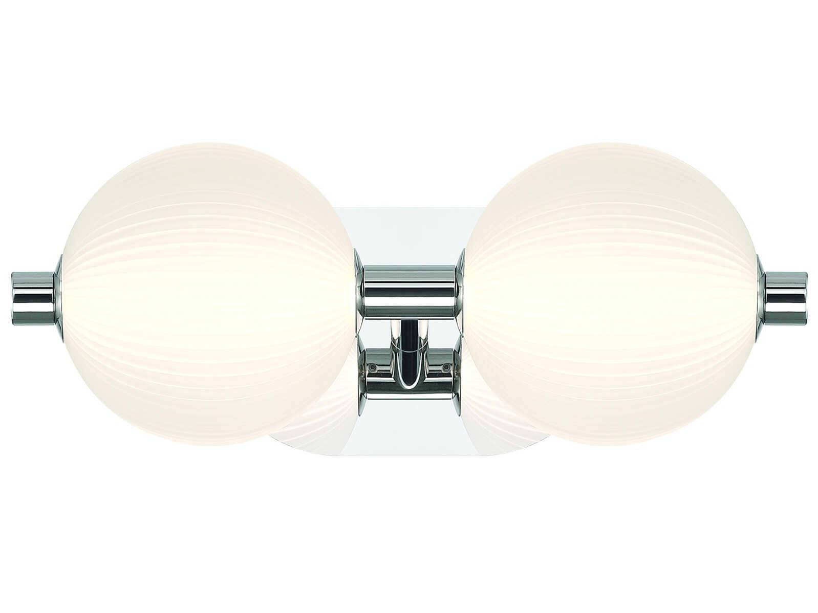 Eurofase Palmas 2-Light Nickel Vanity Light