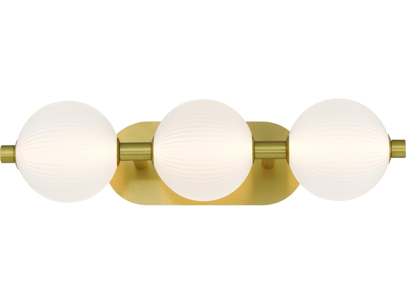 Eurofase Palmas 3-Light Gold Vanity Light