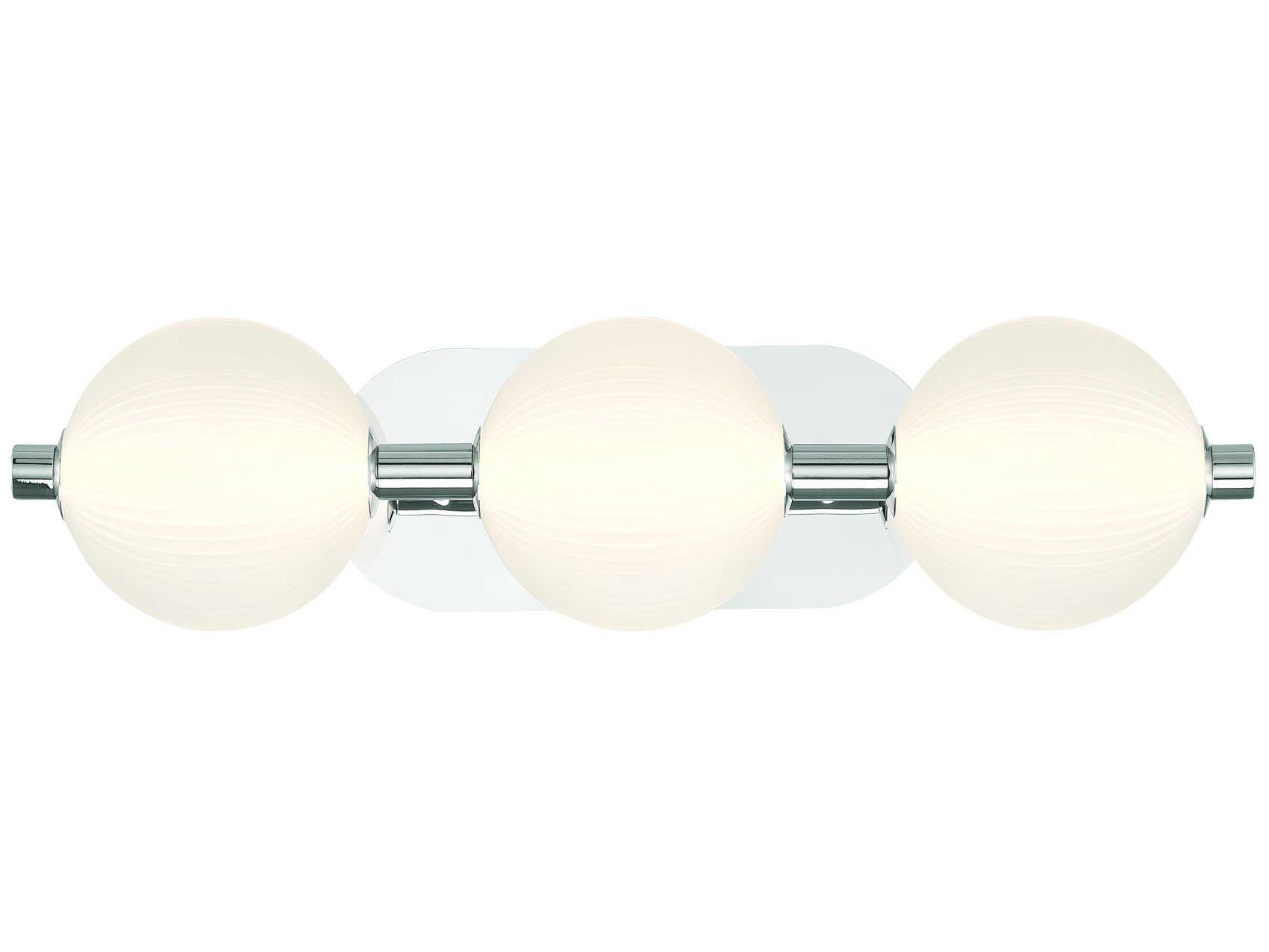 Eurofase Palmas 3-Light Nickel Vanity Light