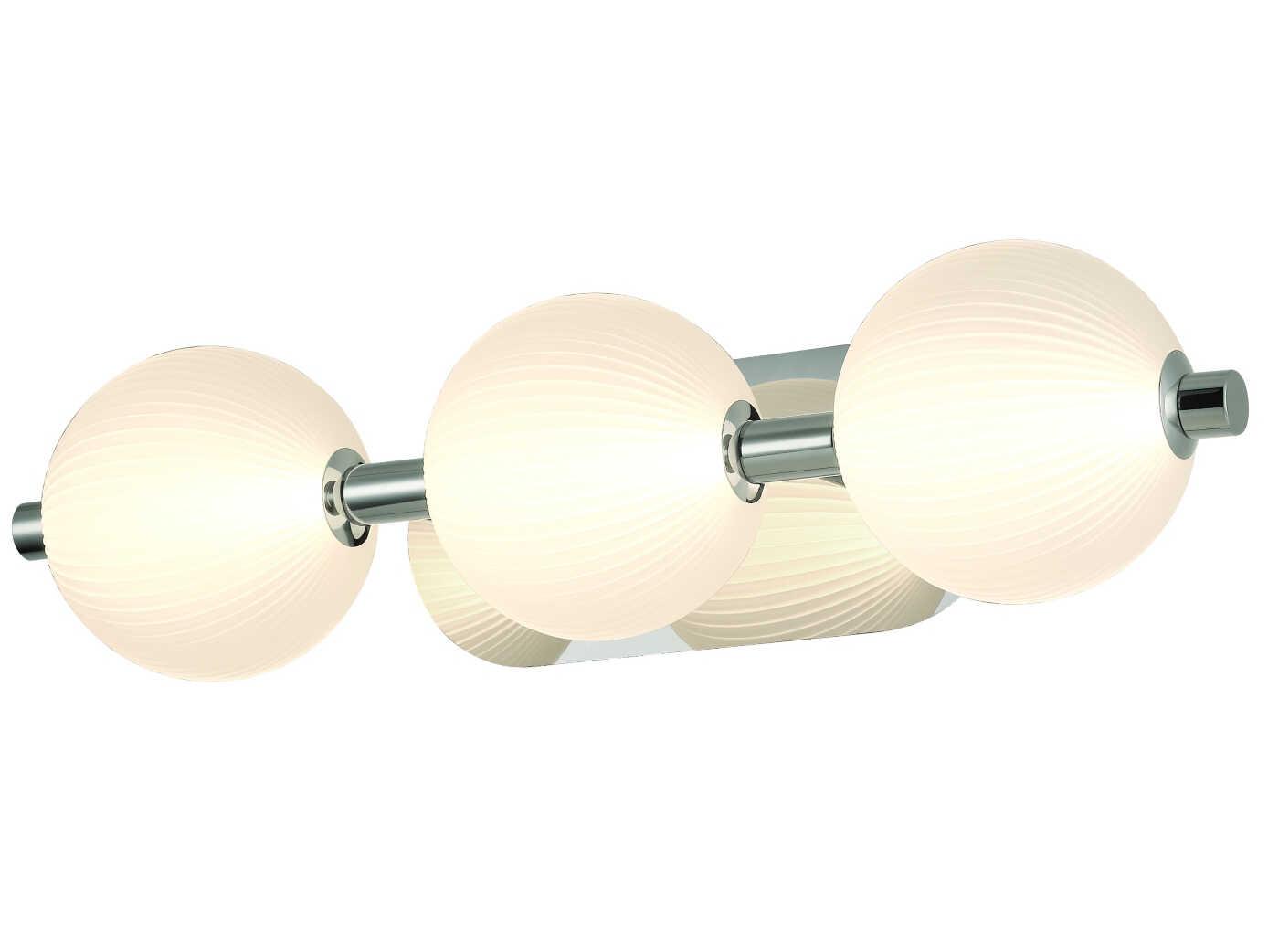 Eurofase Palmas 3-Light Nickel Vanity Light