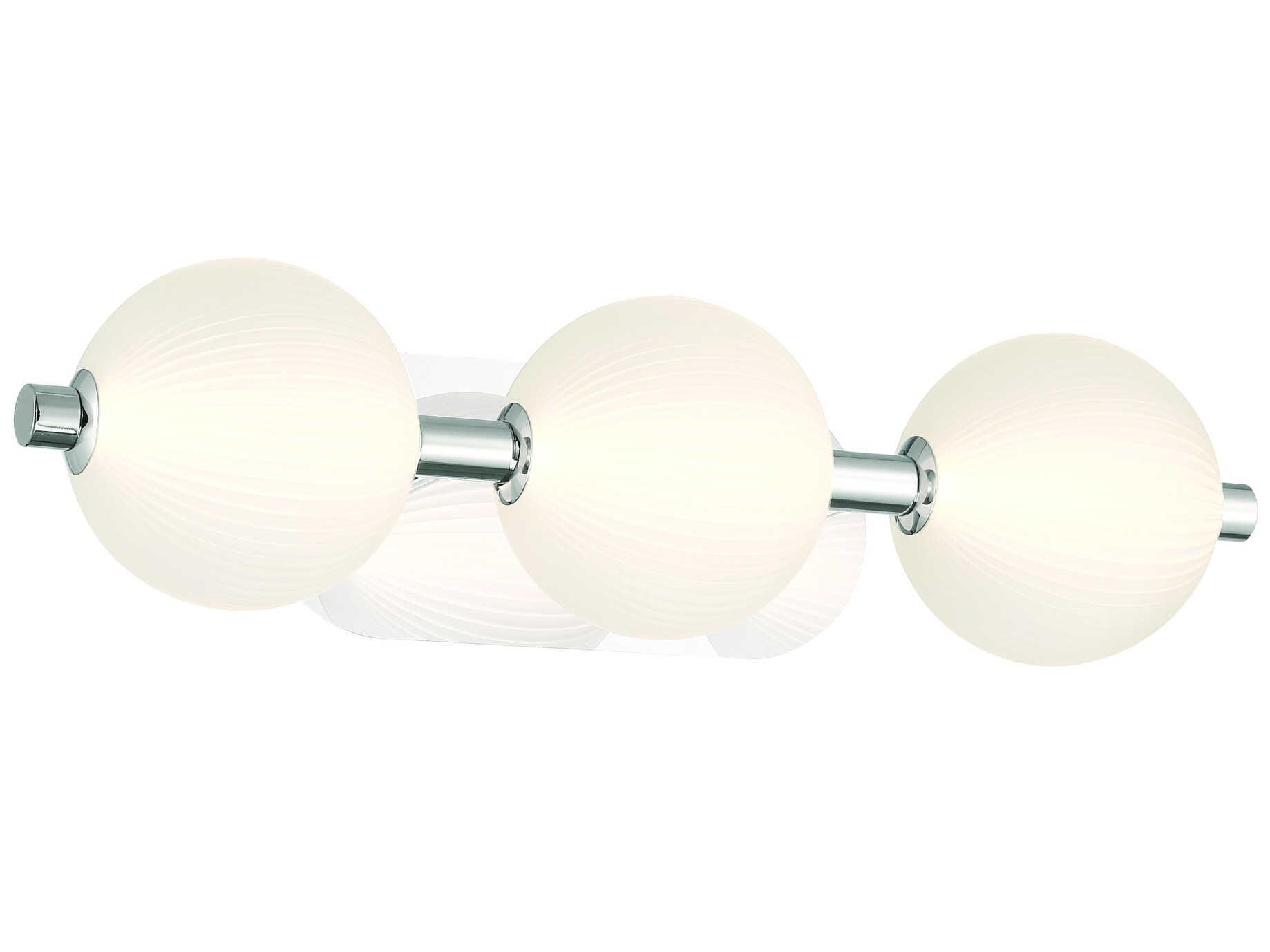Eurofase Palmas 3-Light Nickel Vanity Light