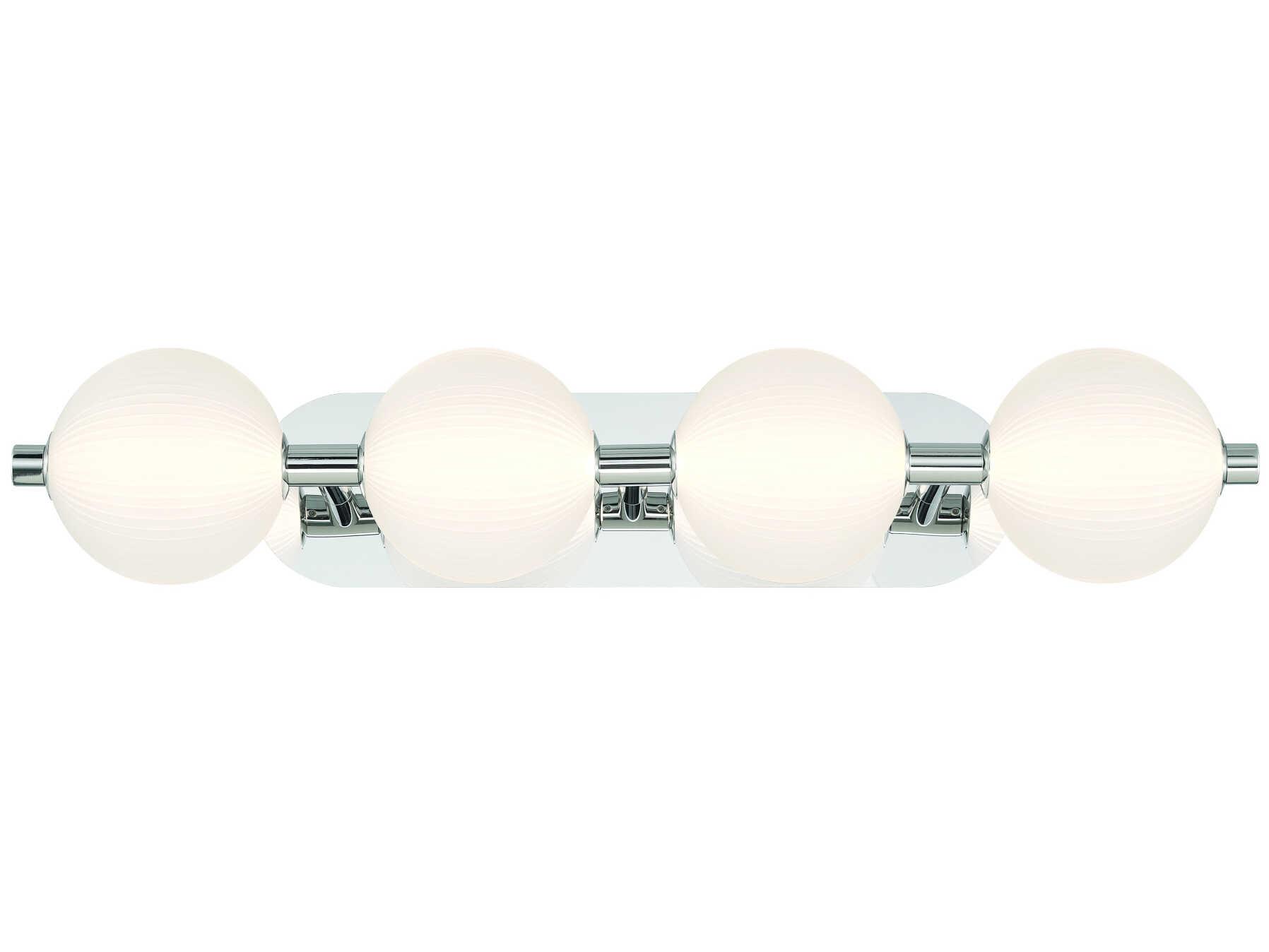 Eurofase Palmas 4-Light Nickel Vanity Light