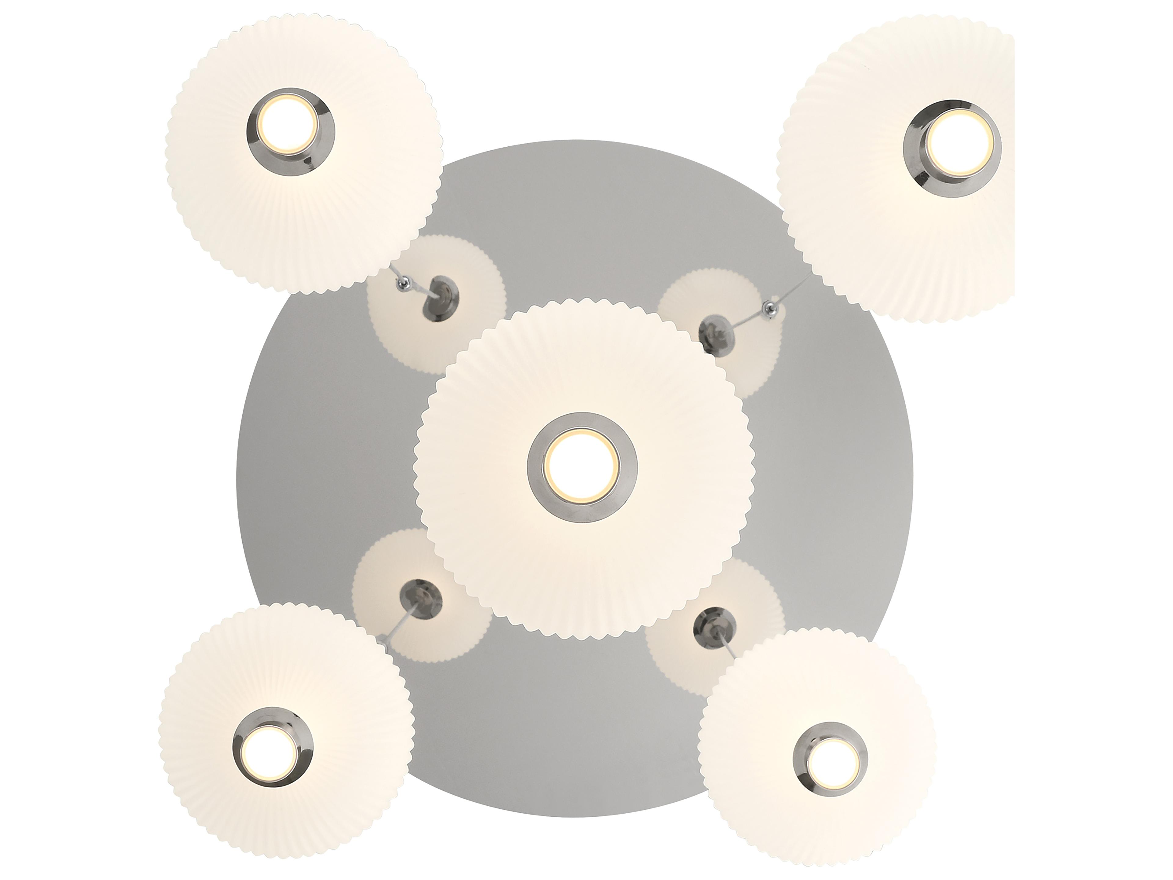 Eurofase Palmas 5-Light Nickel Globe Pendant