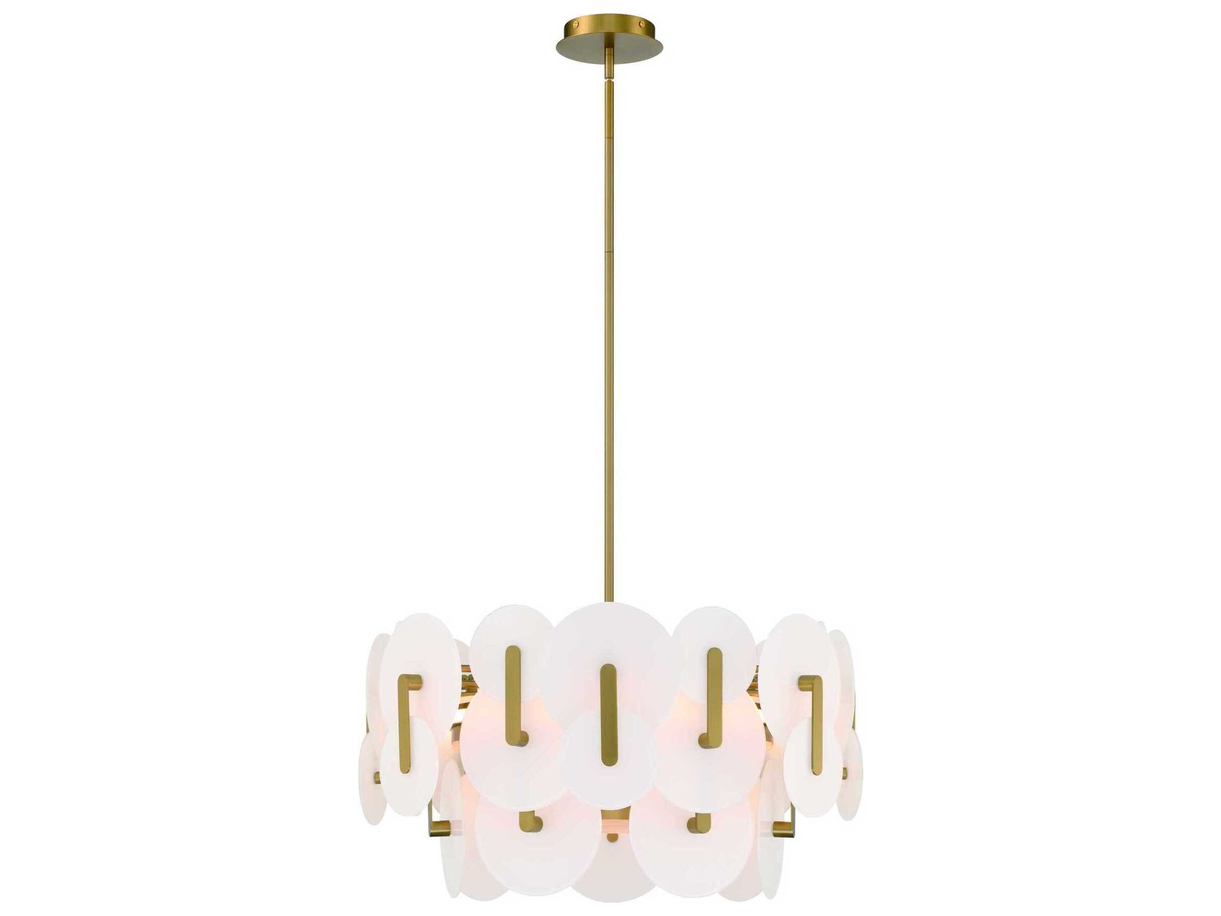 Eurofase Nuvola 2-Light Gold Chandelier