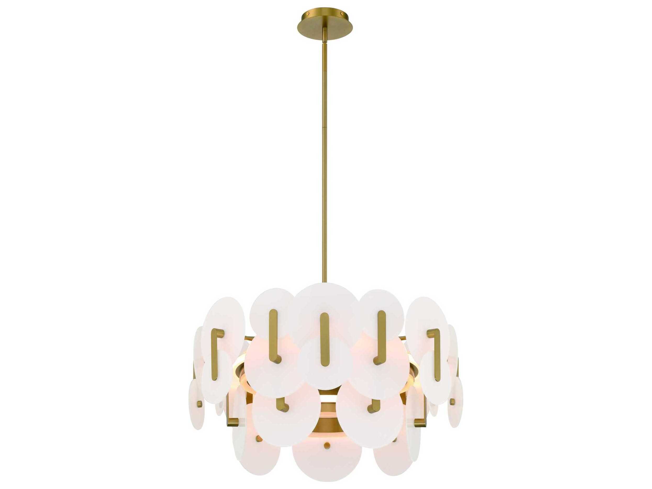 Eurofase Nuvola 2-Light Gold Chandelier