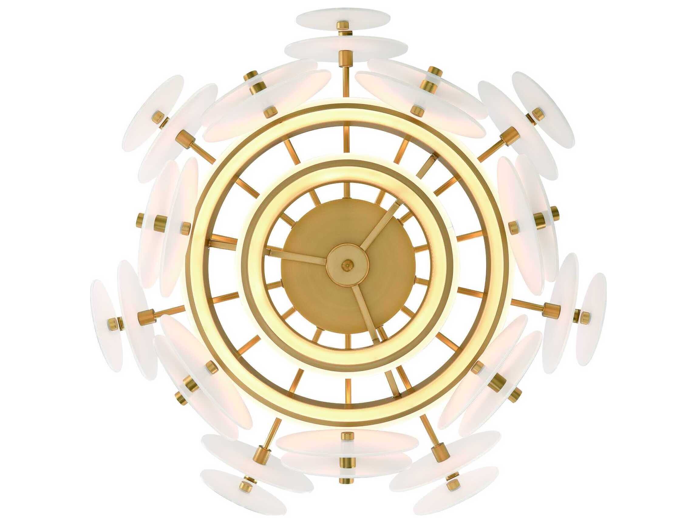 Eurofase Nuvola 2-Light Gold Chandelier