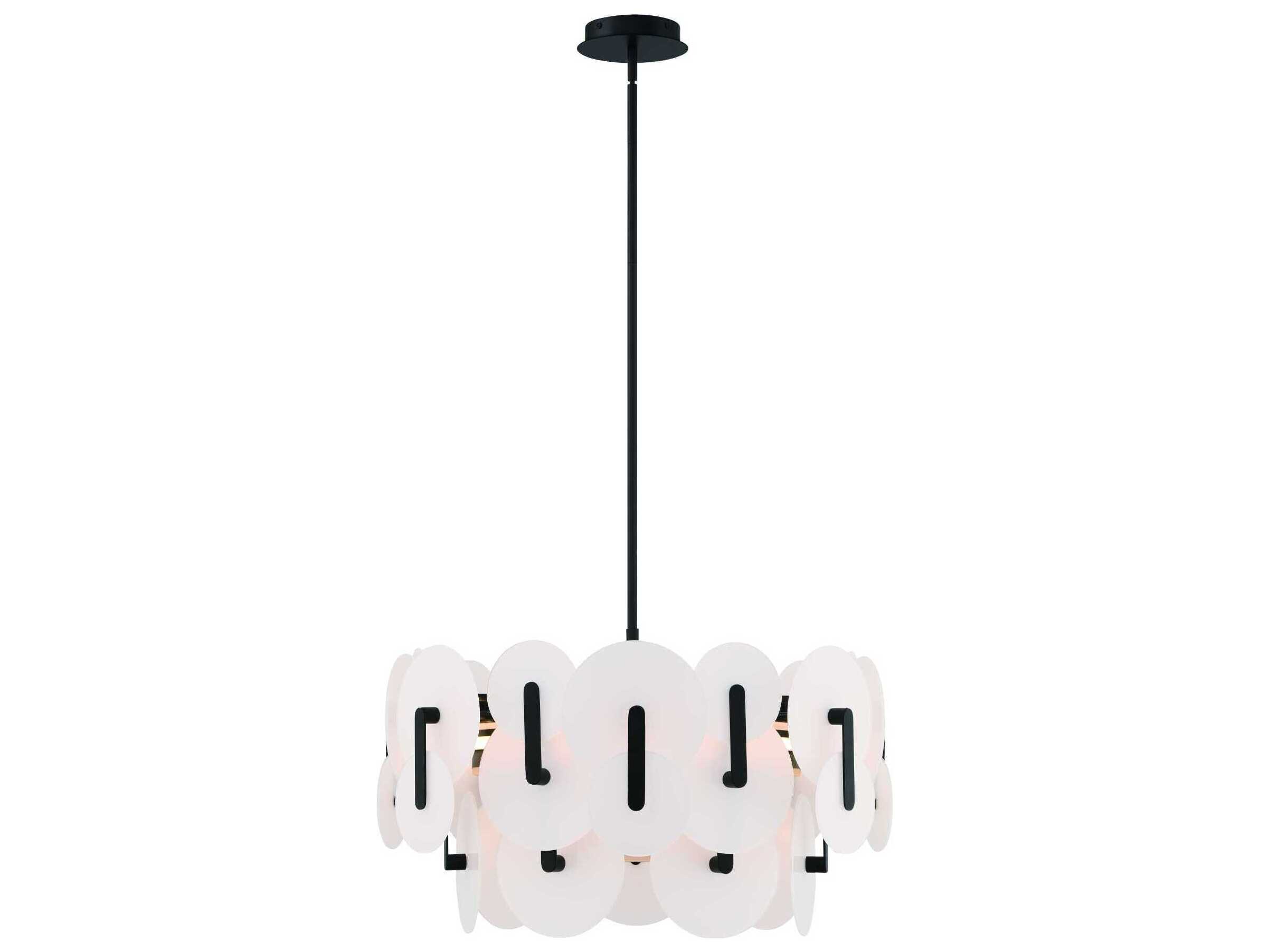 Eurofase Nuvola 2-Light Black Chandelier