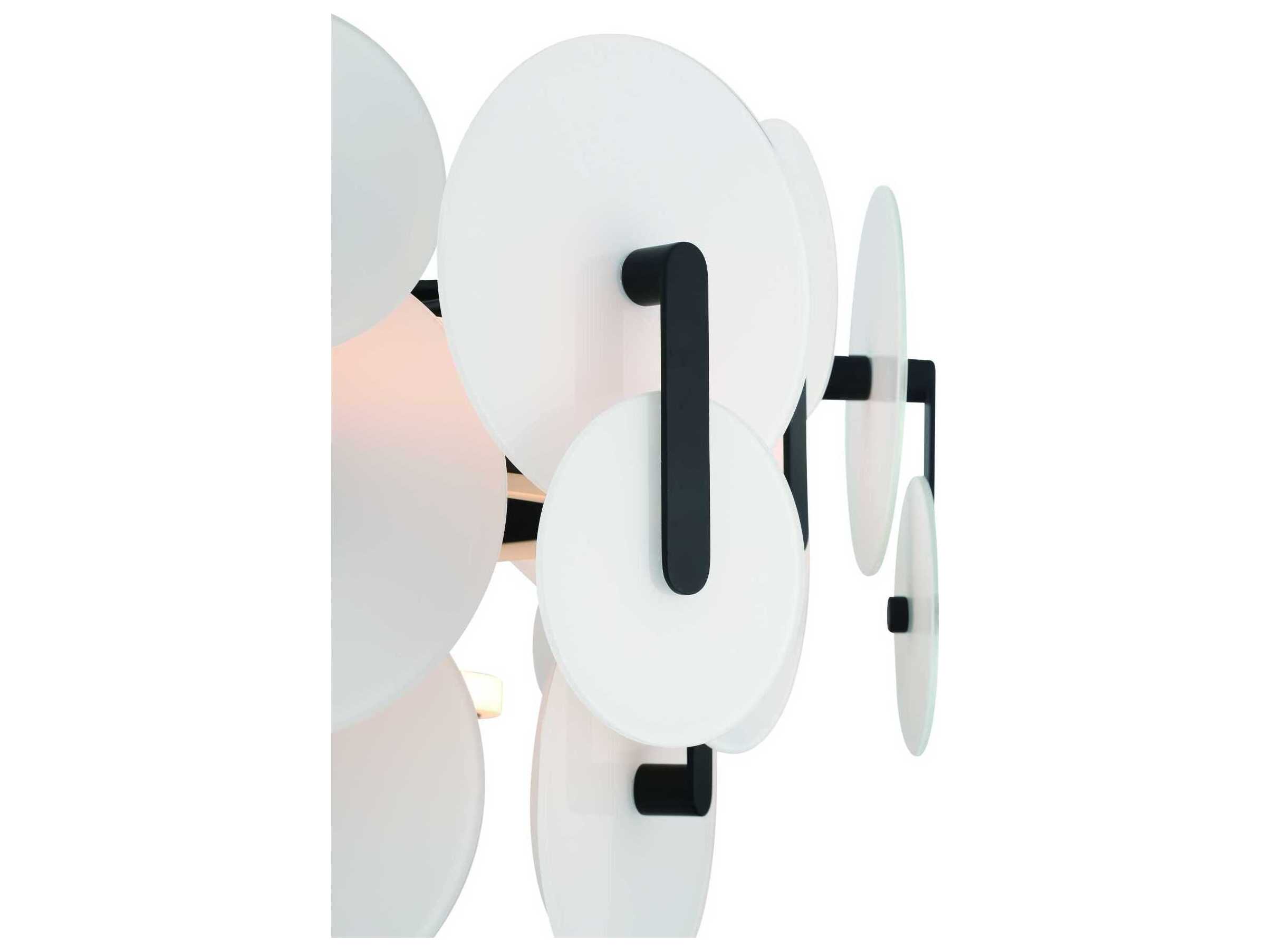 Eurofase Nuvola 2-Light Black Chandelier