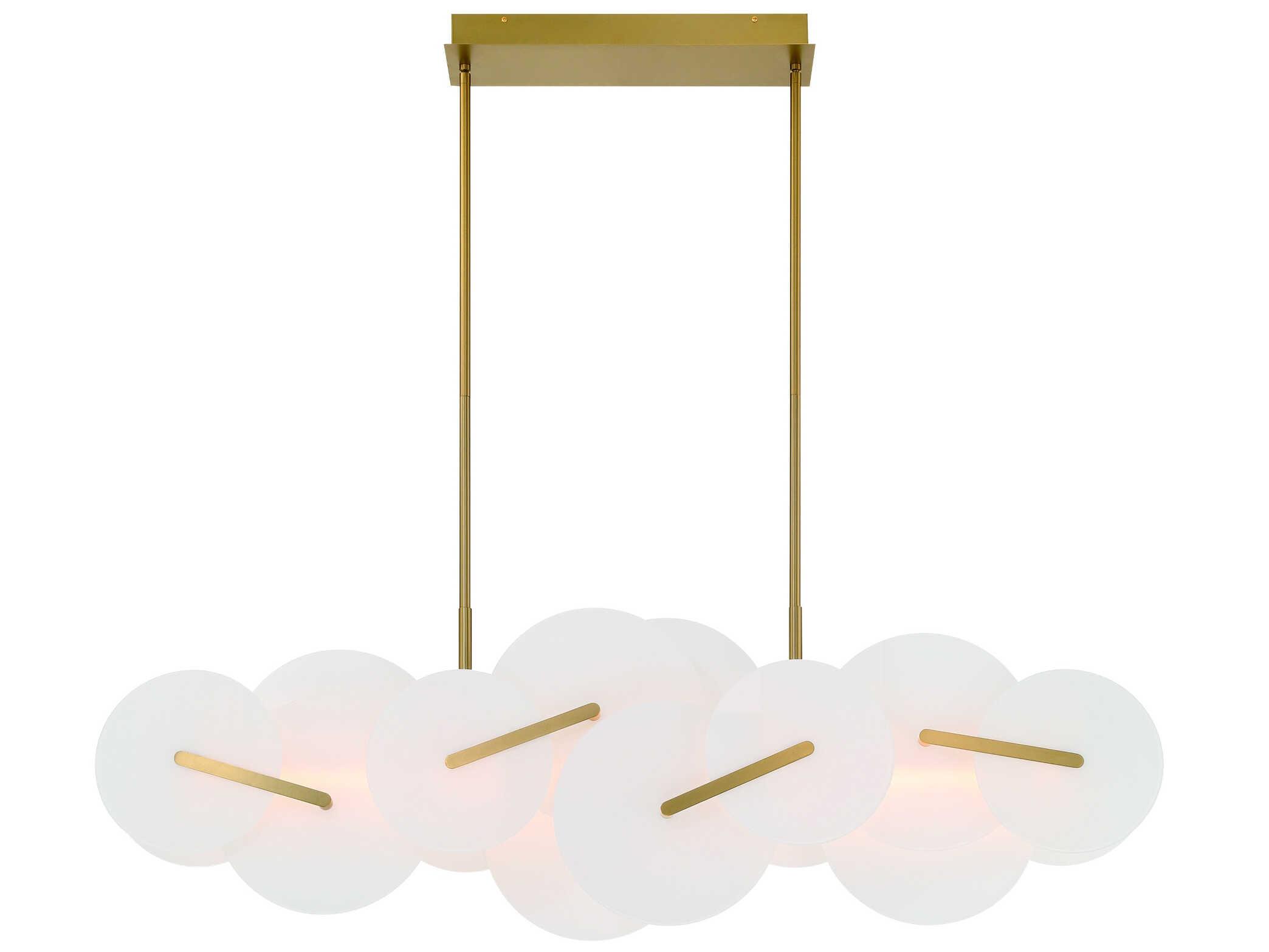 Eurofase Nuvola 2-Light Gold Island Pendant