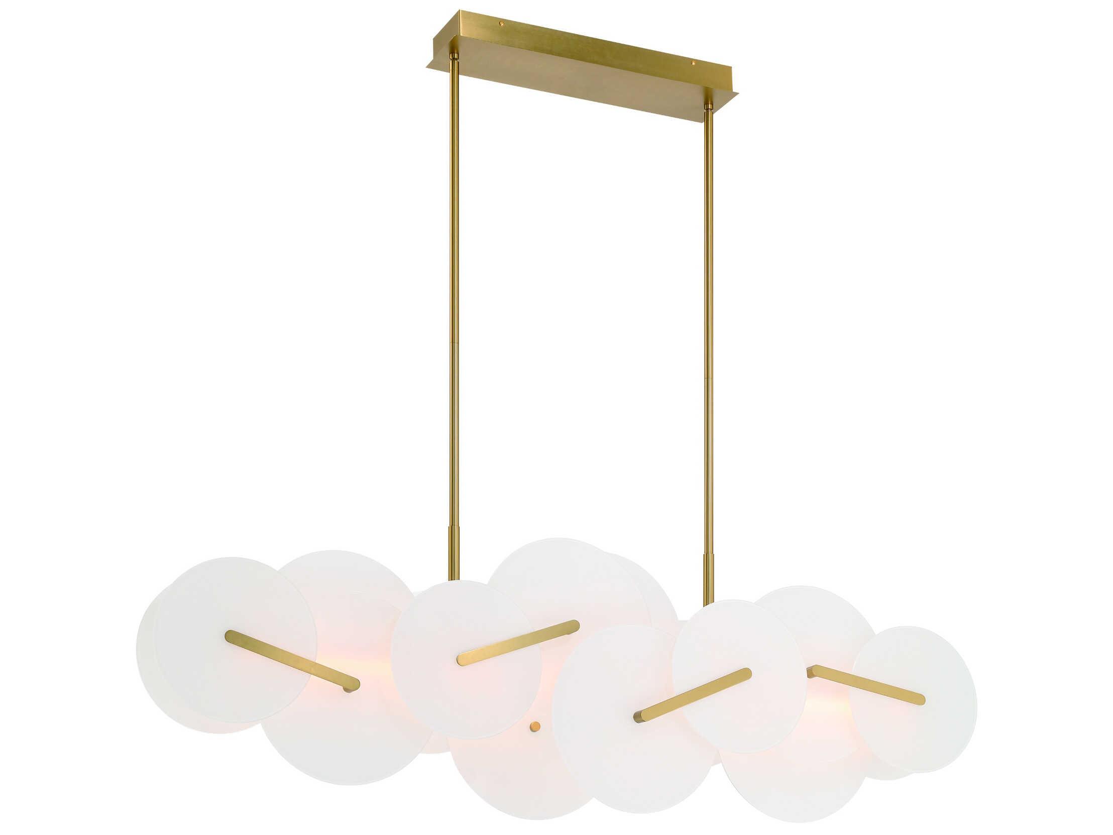 Eurofase Nuvola 2-Light Gold Island Pendant