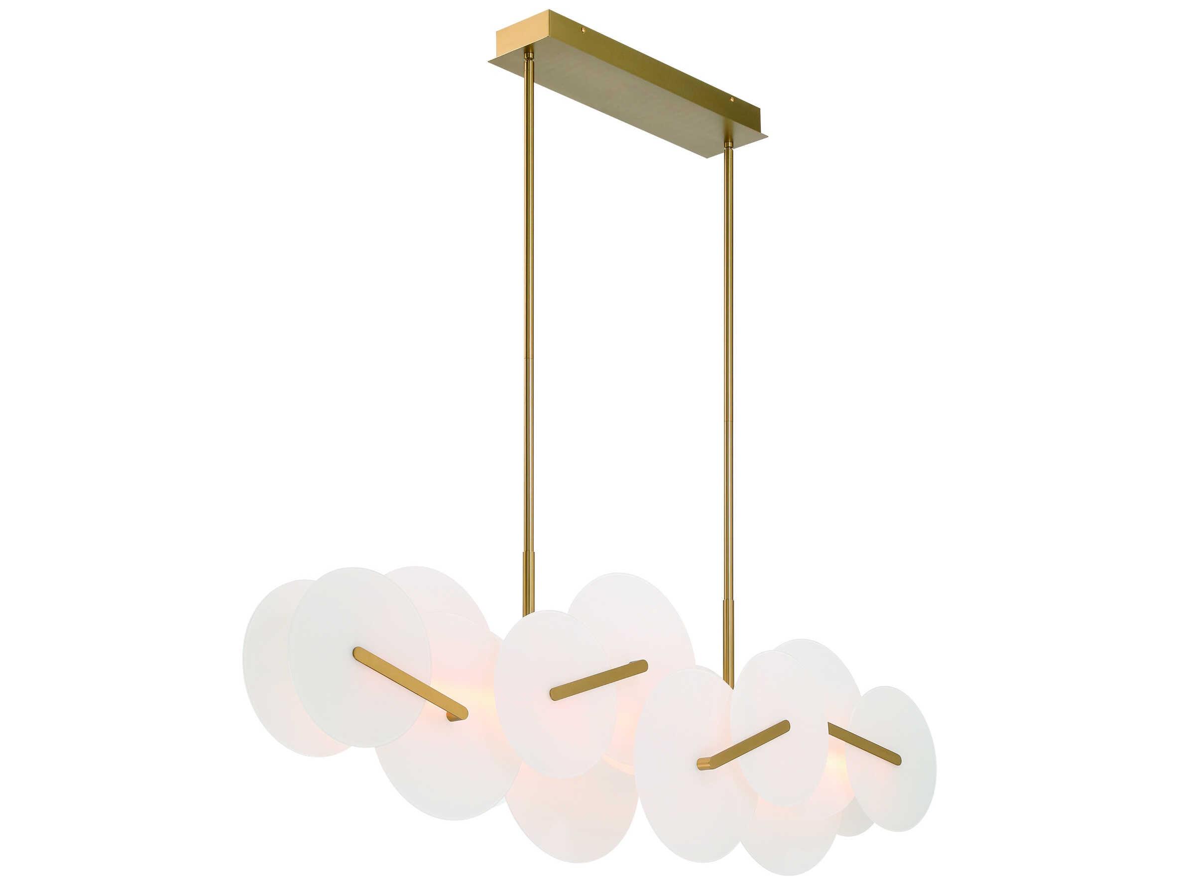 Eurofase Nuvola 2-Light Gold Island Pendant