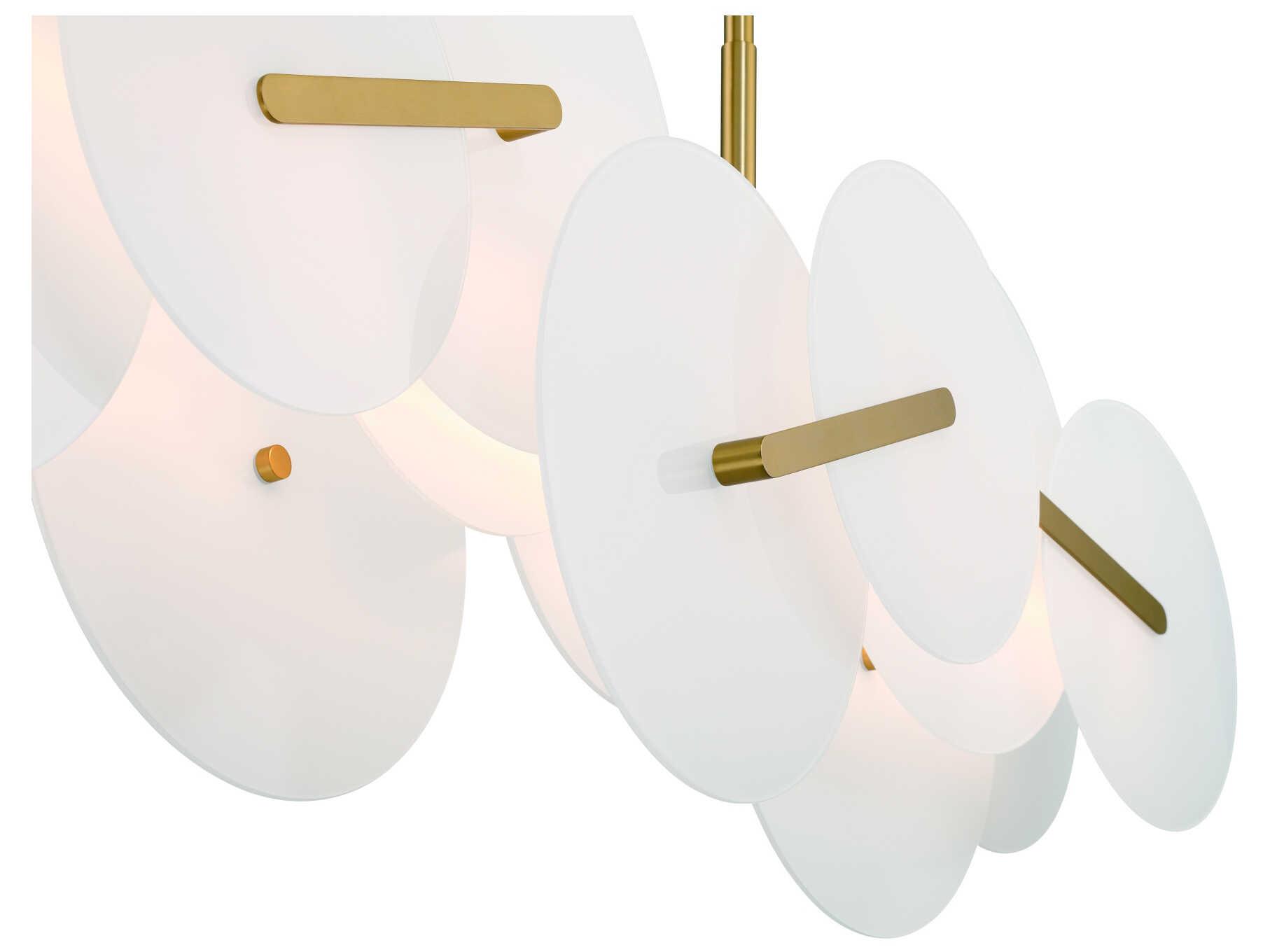 Eurofase Nuvola 2-Light Gold Island Pendant