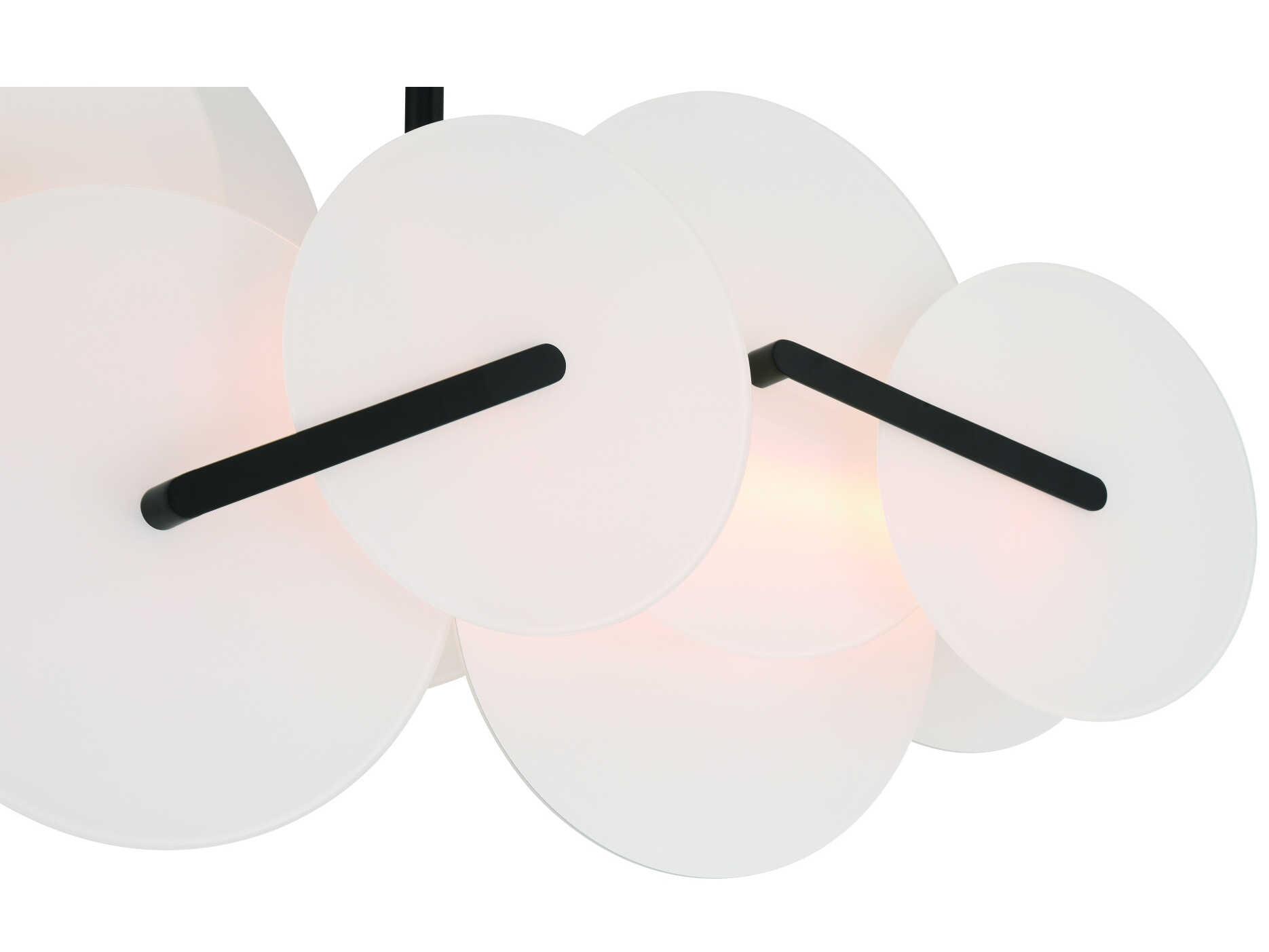 Eurofase Nuvola 2-Light Black Island Pendant