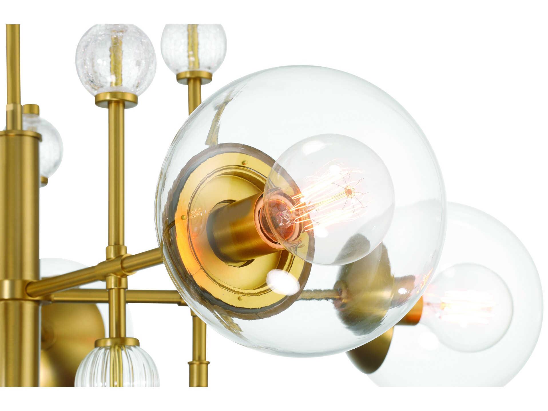 Eurofase Traiton 5-Light Gold Globe Chandelier