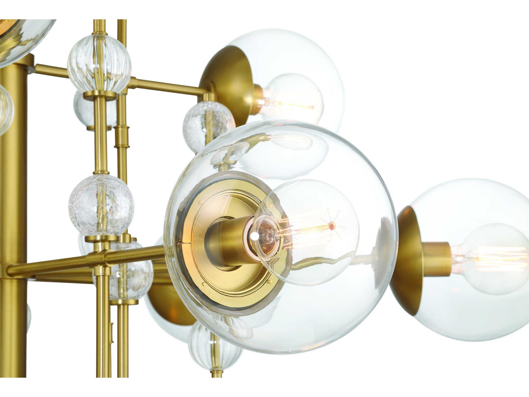 Eurofase Traiton 12-Light Gold Globe Chandelier