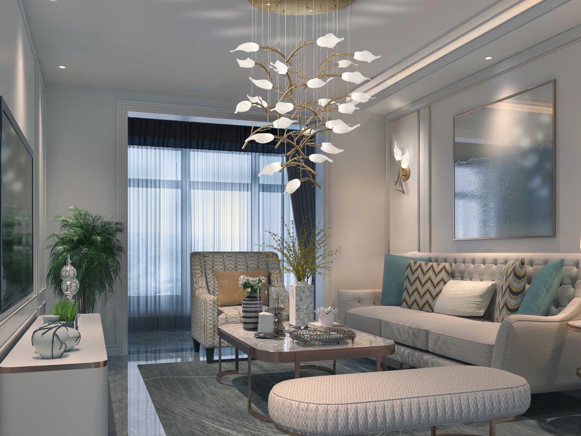 Eurofase Matera 25-Light Gold Pendant