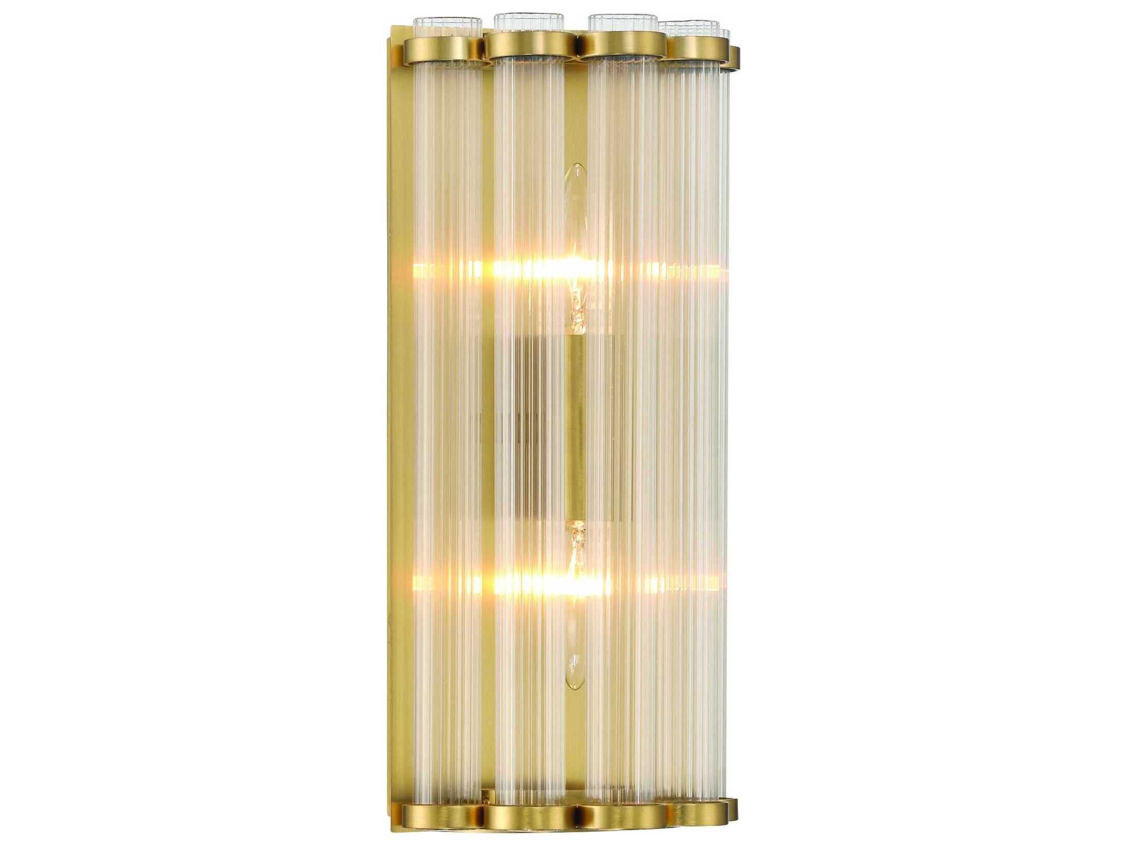 Eurofase Glasbury 2-Light Gold Wall Sconce