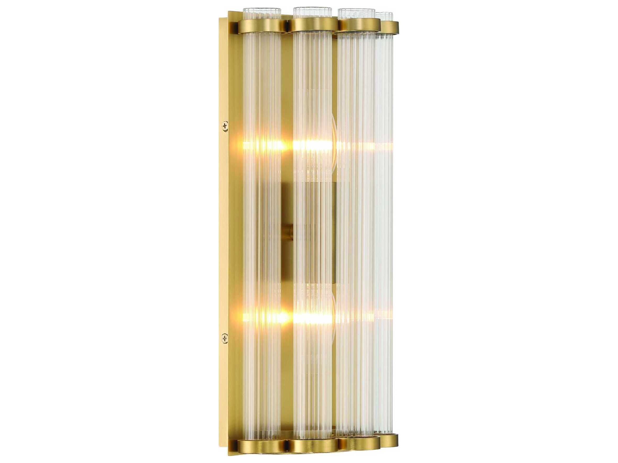 Eurofase Glasbury 2-Light Gold Wall Sconce