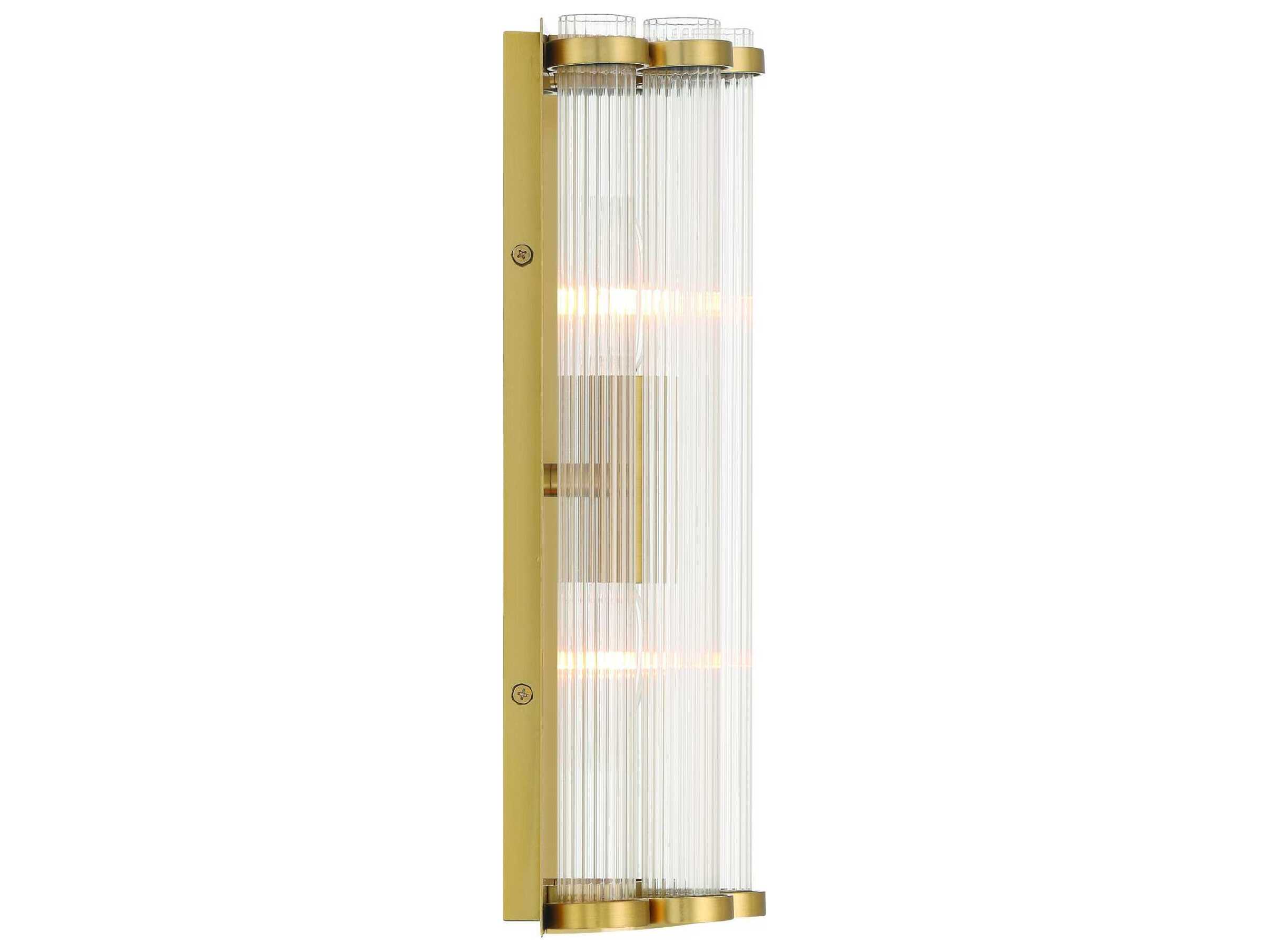 Eurofase Glasbury 2-Light Gold Wall Sconce
