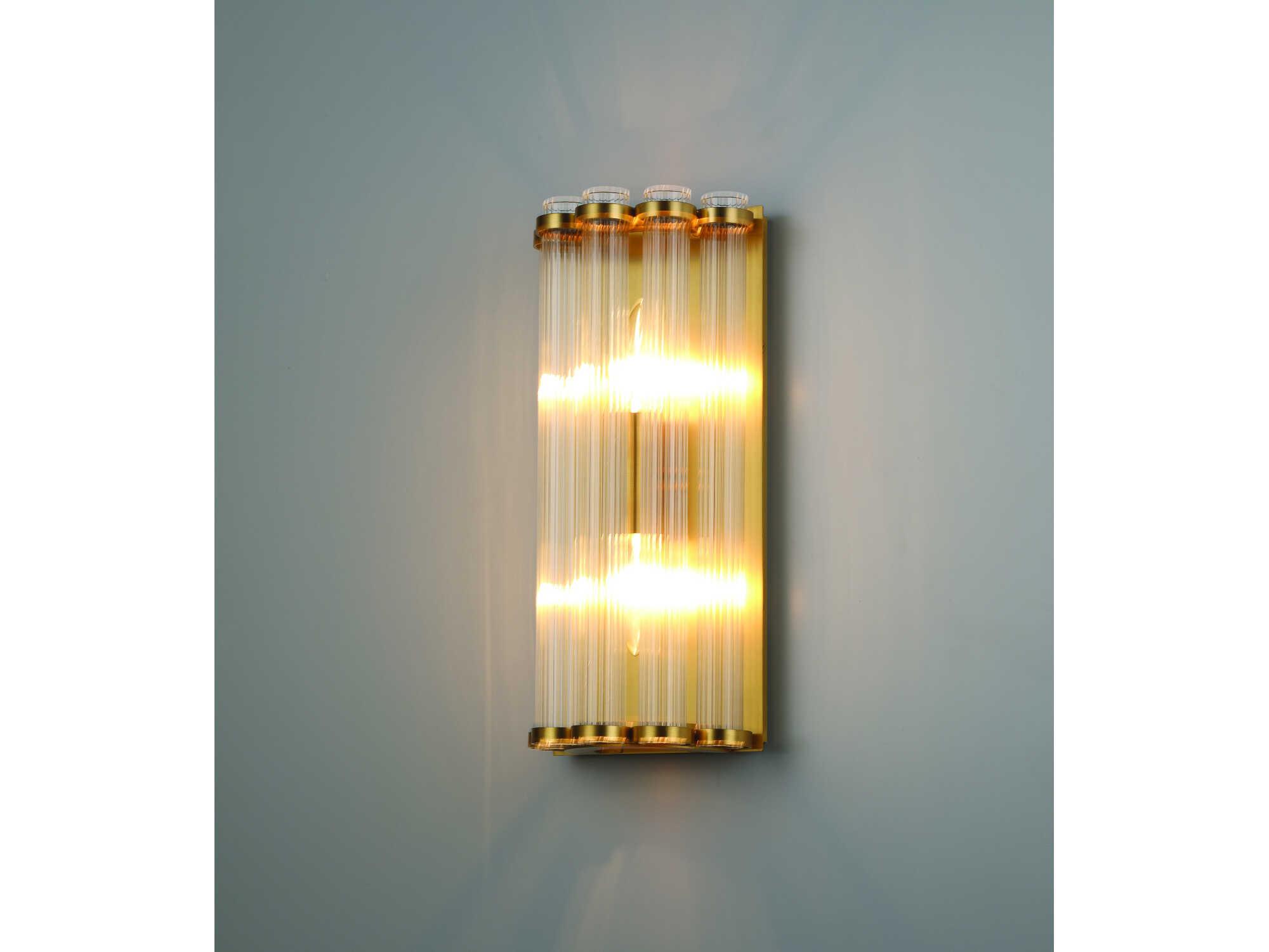 Eurofase Glasbury 2-Light Gold Wall Sconce