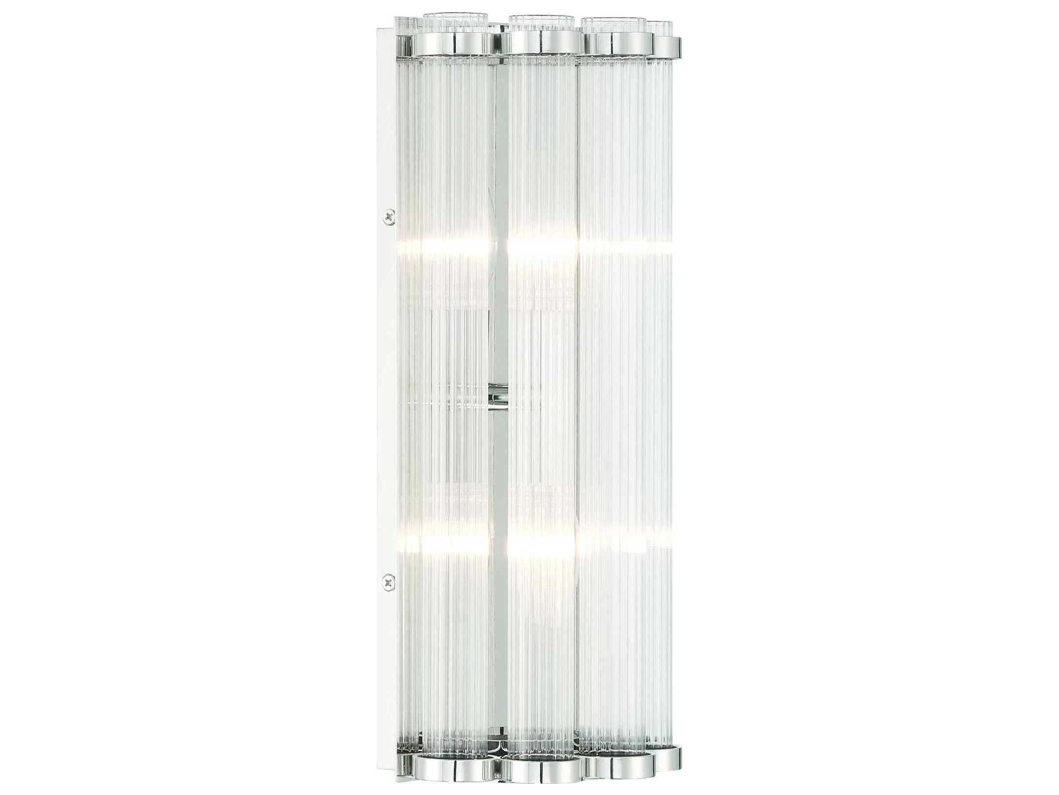 Eurofase Glasbury 2-Light Nickel Wall Sconce