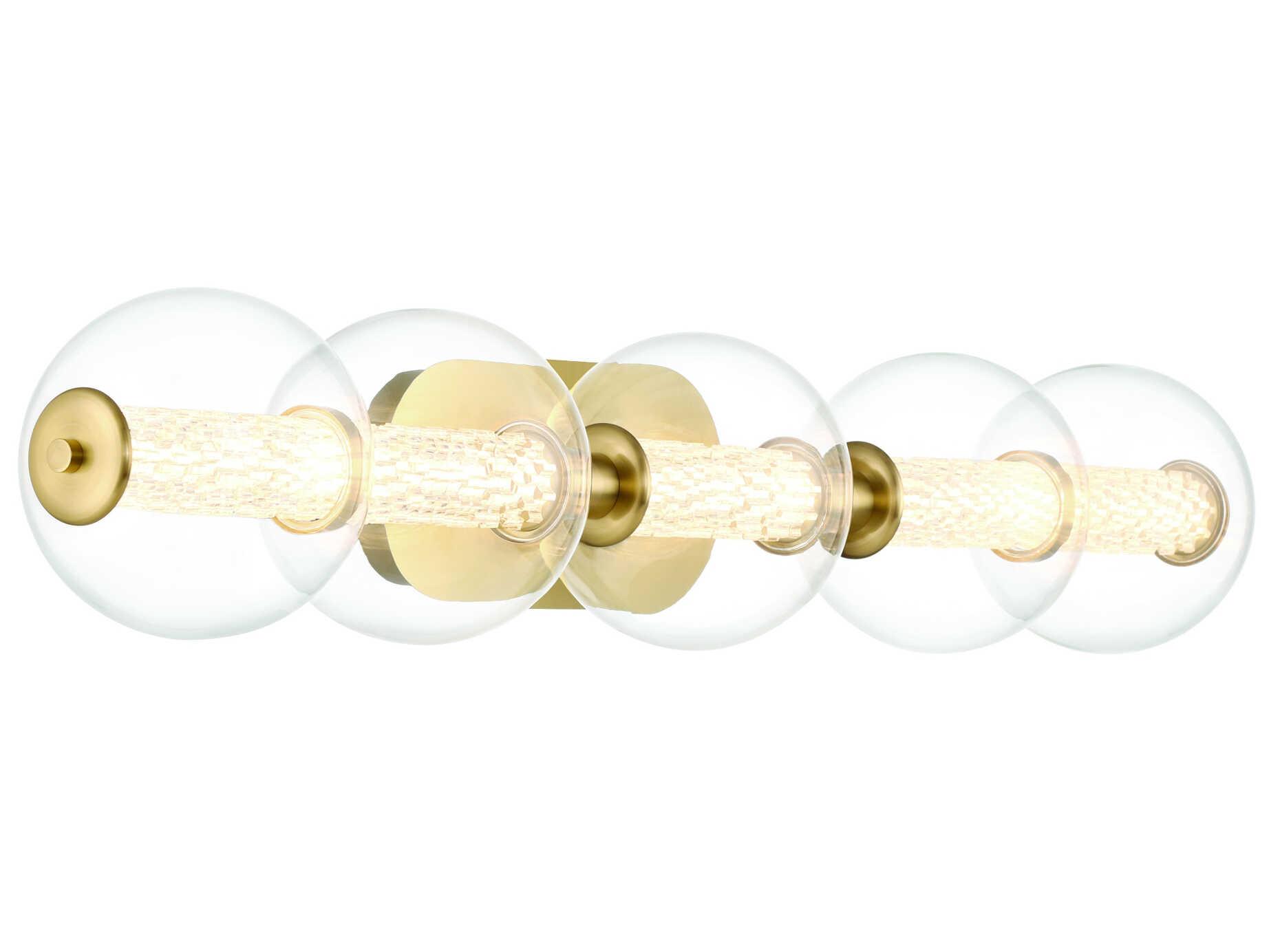 Eurofase Atomo 1-Light Gold Vanity Light