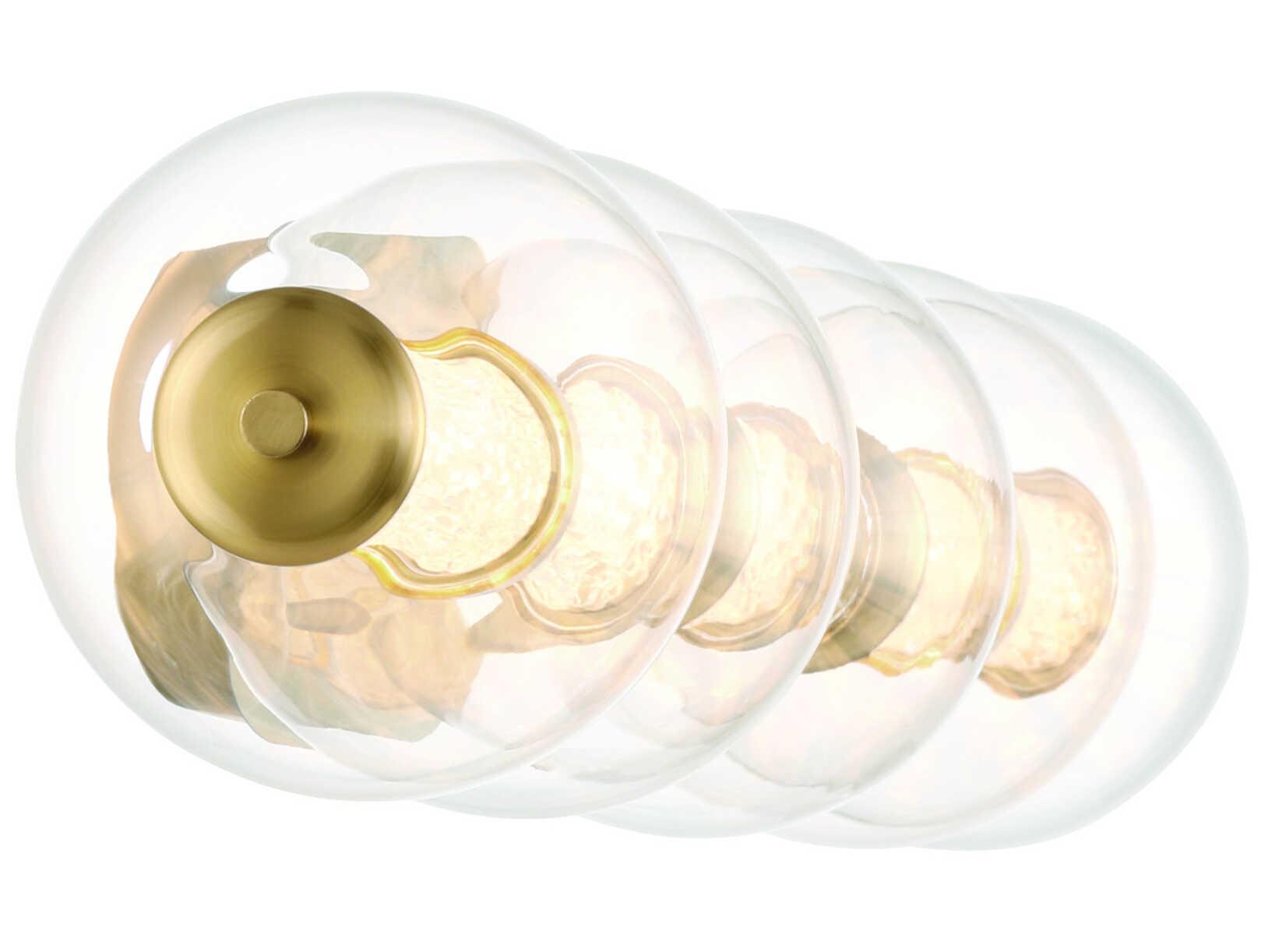 Eurofase Atomo 1-Light Gold Vanity Light