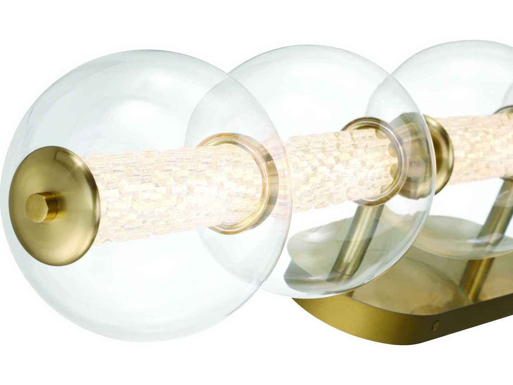 Eurofase Atomo 1-Light Gold Vanity Light