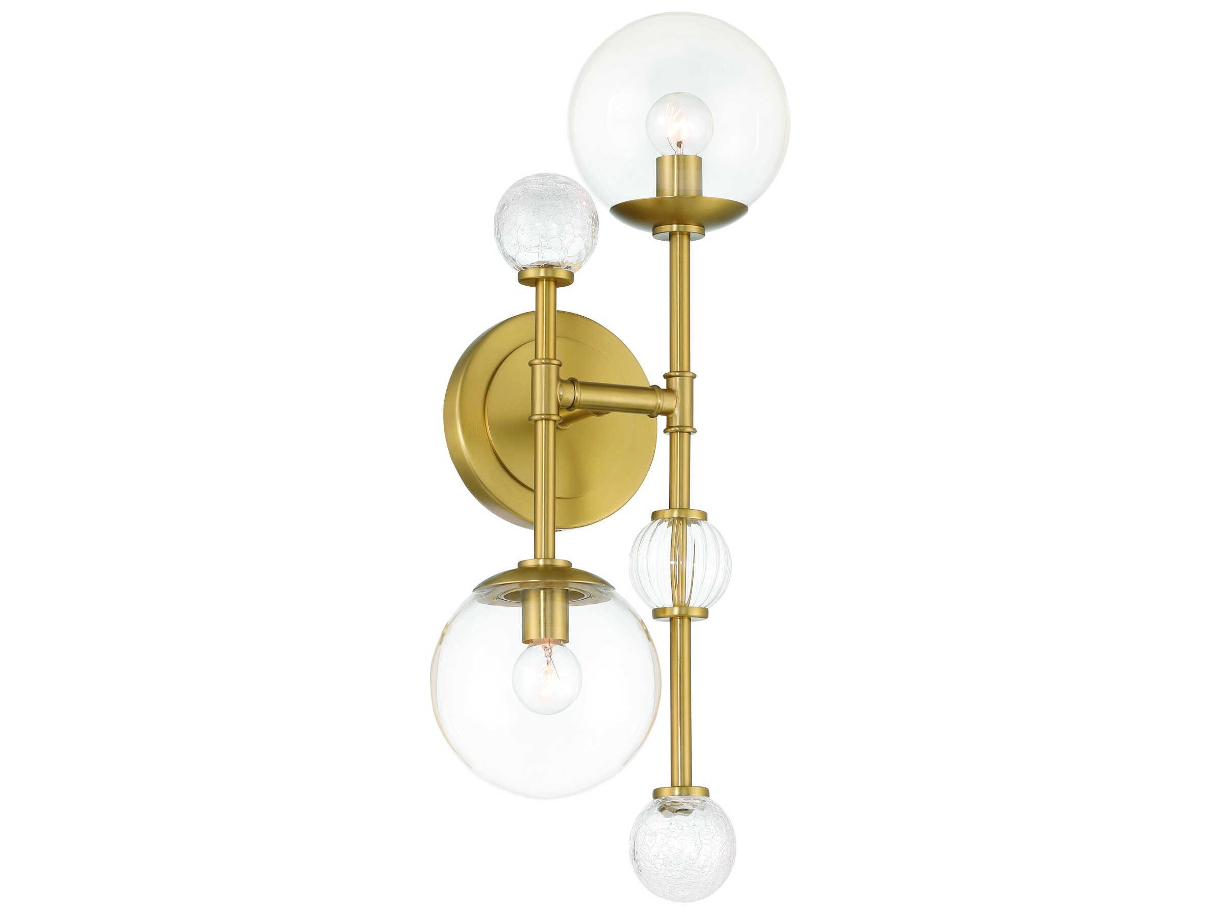 Eurofase Traiton 2-Light Gold Wall Sconce