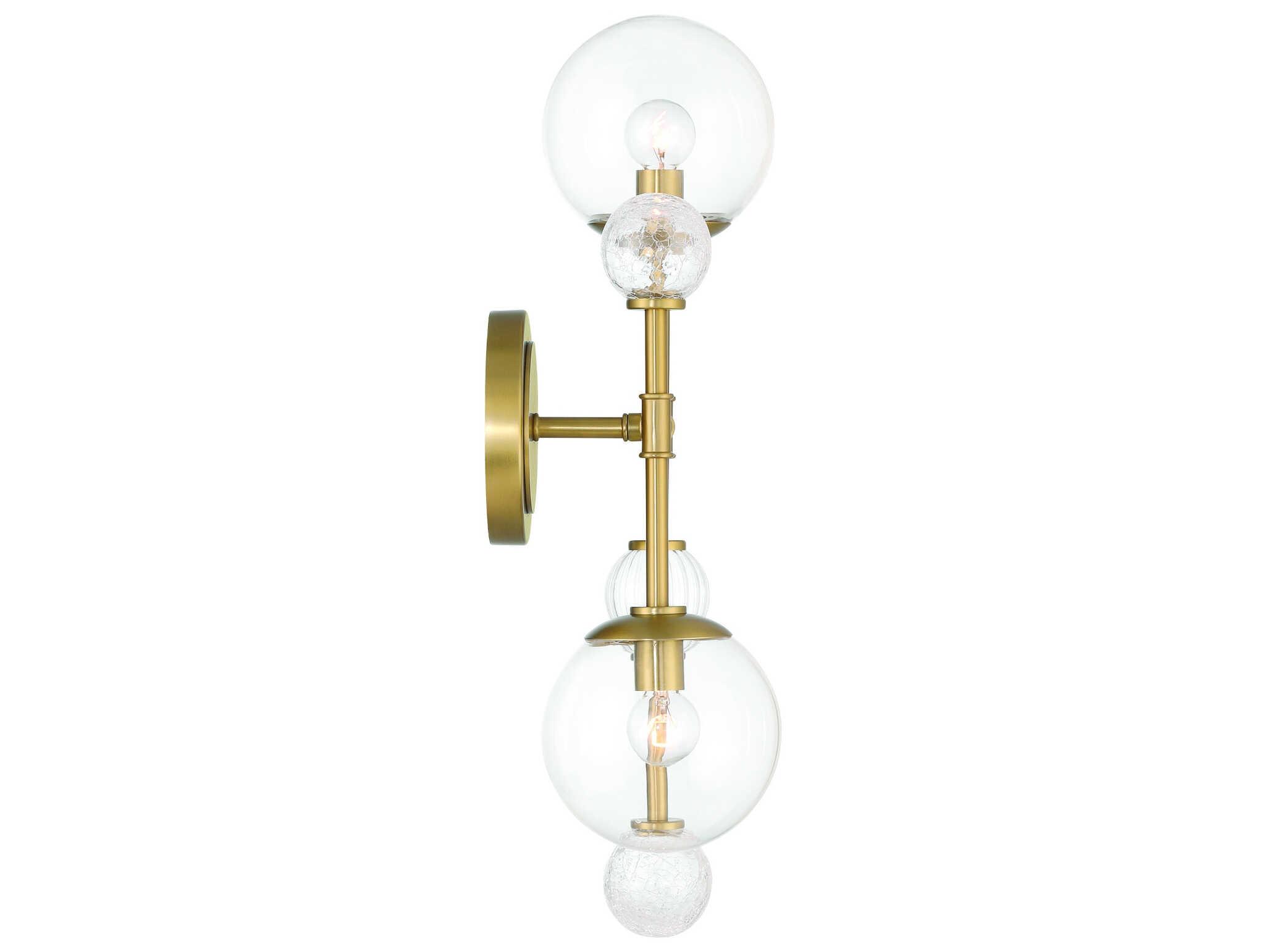 Eurofase Traiton 2-Light Gold Wall Sconce