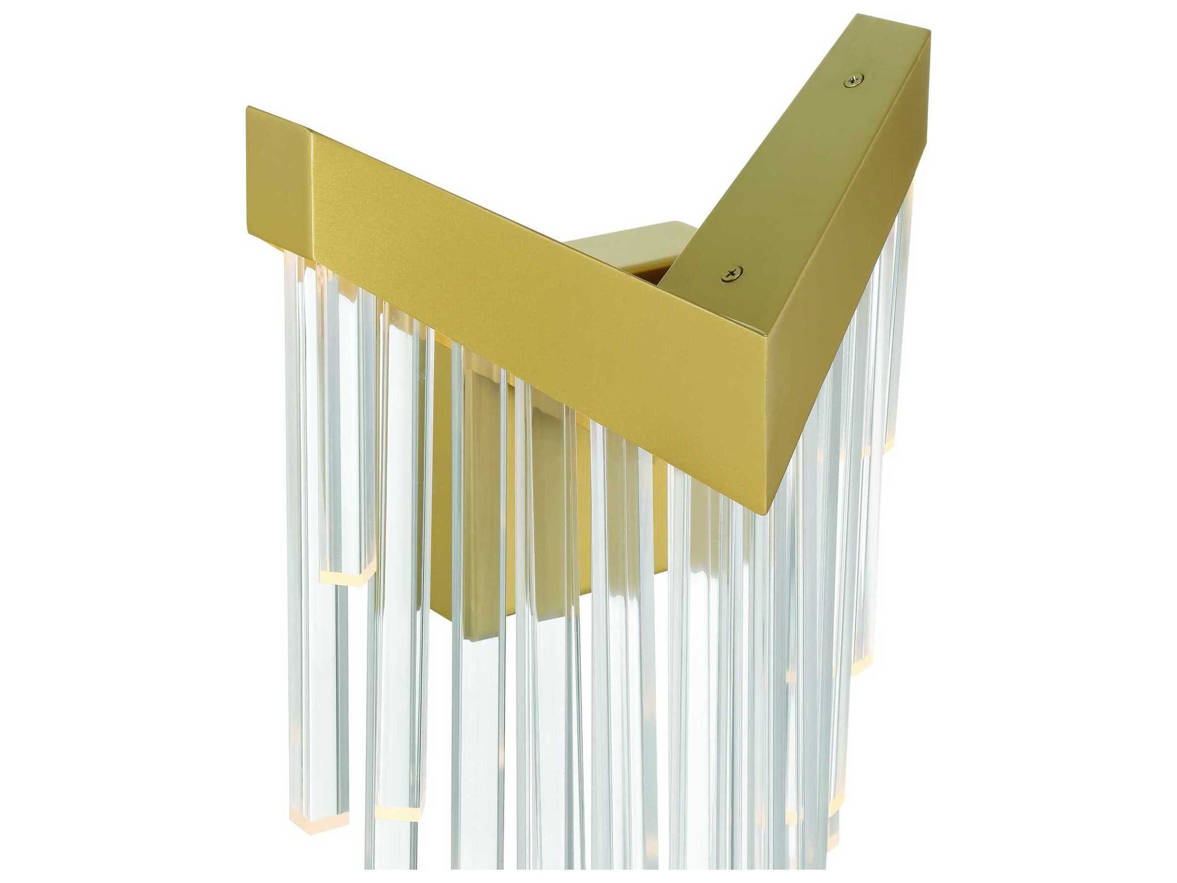 Eurofase Vivien 1-Light Gold Wall Sconce