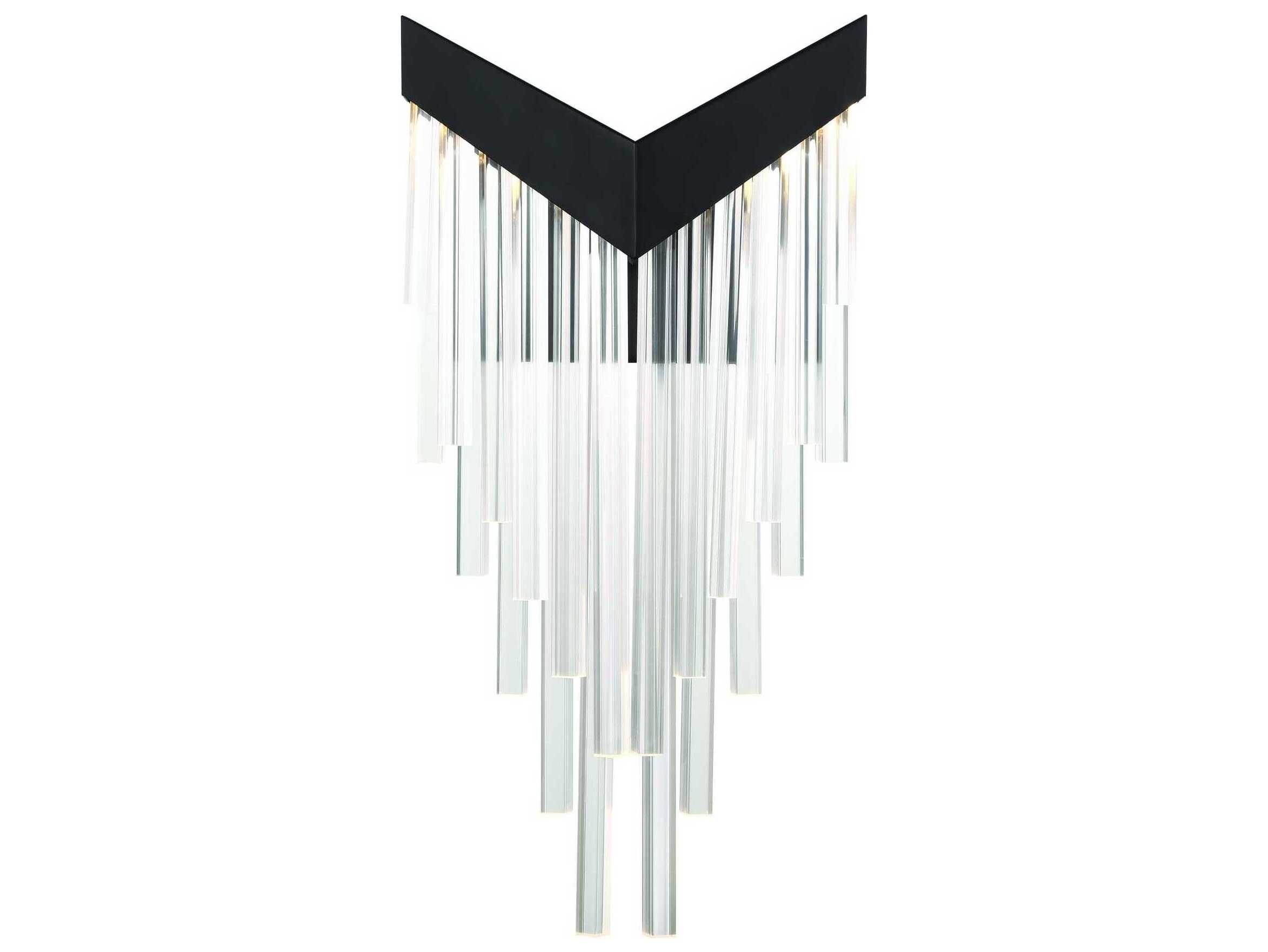 Eurofase Vivien 1-Light Black Wall Sconce