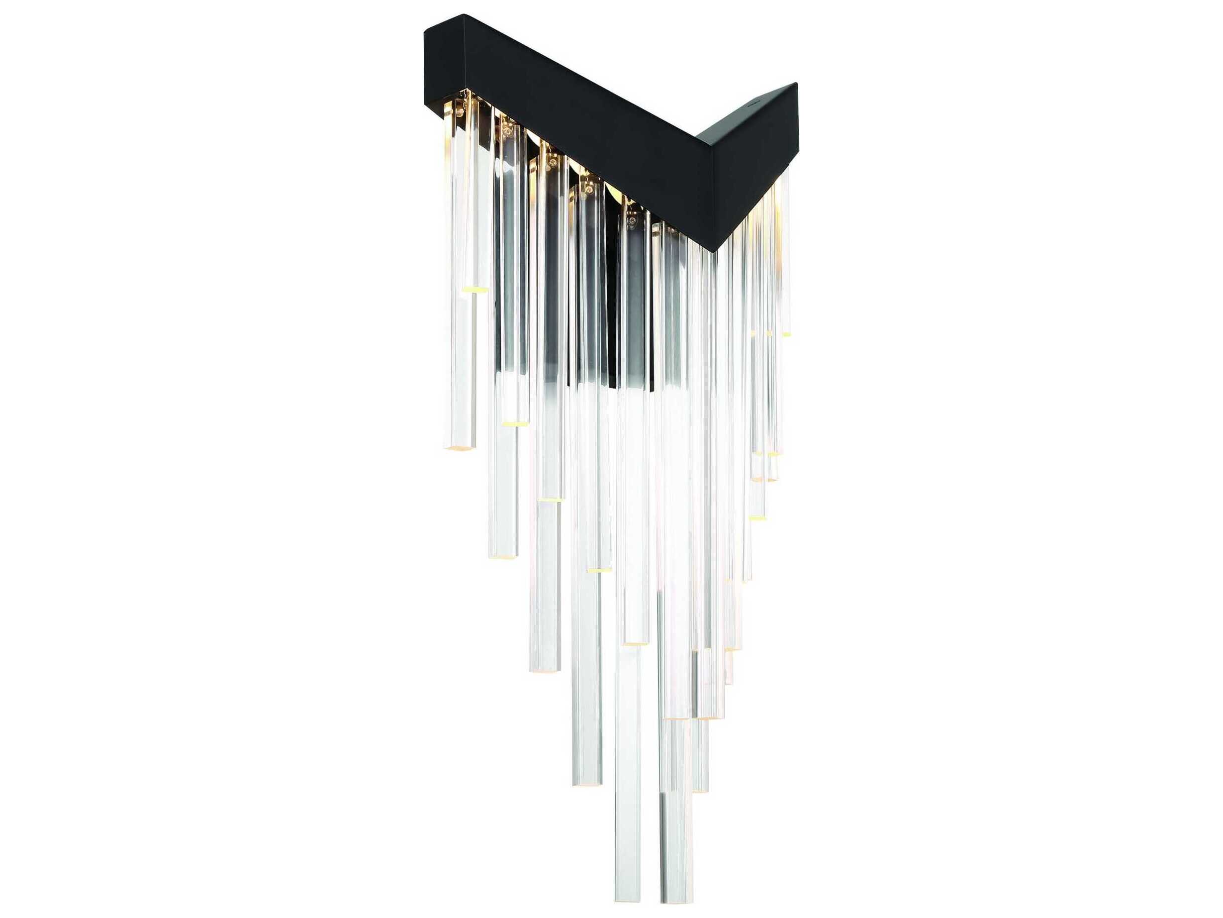 Eurofase Vivien 1-Light Black Wall Sconce