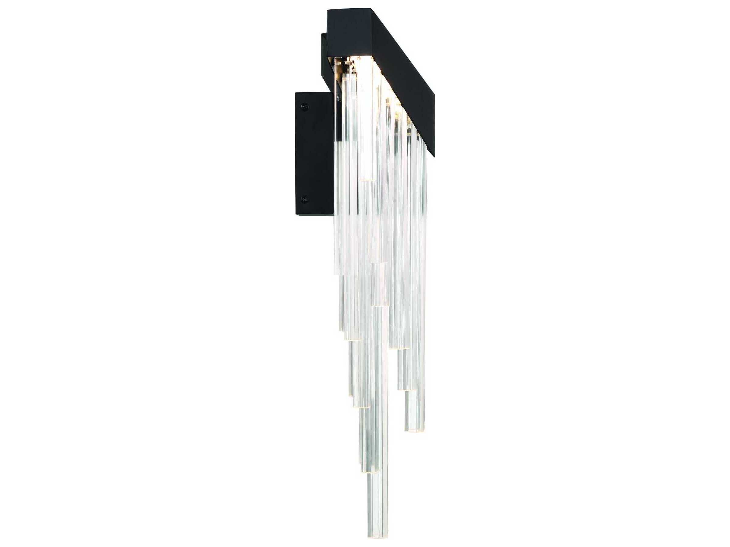 Eurofase Vivien 1-Light Black Wall Sconce