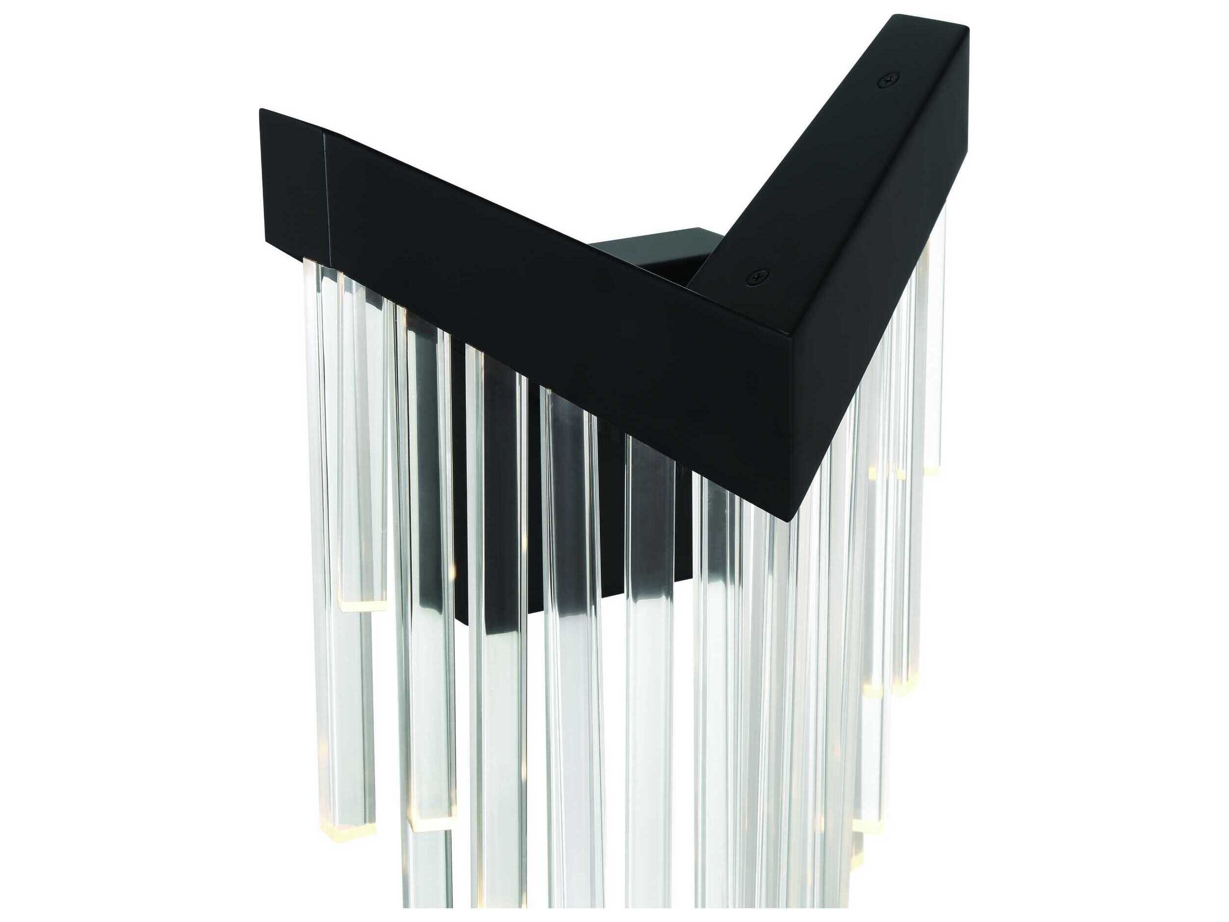 Eurofase Vivien 1-Light Black Wall Sconce