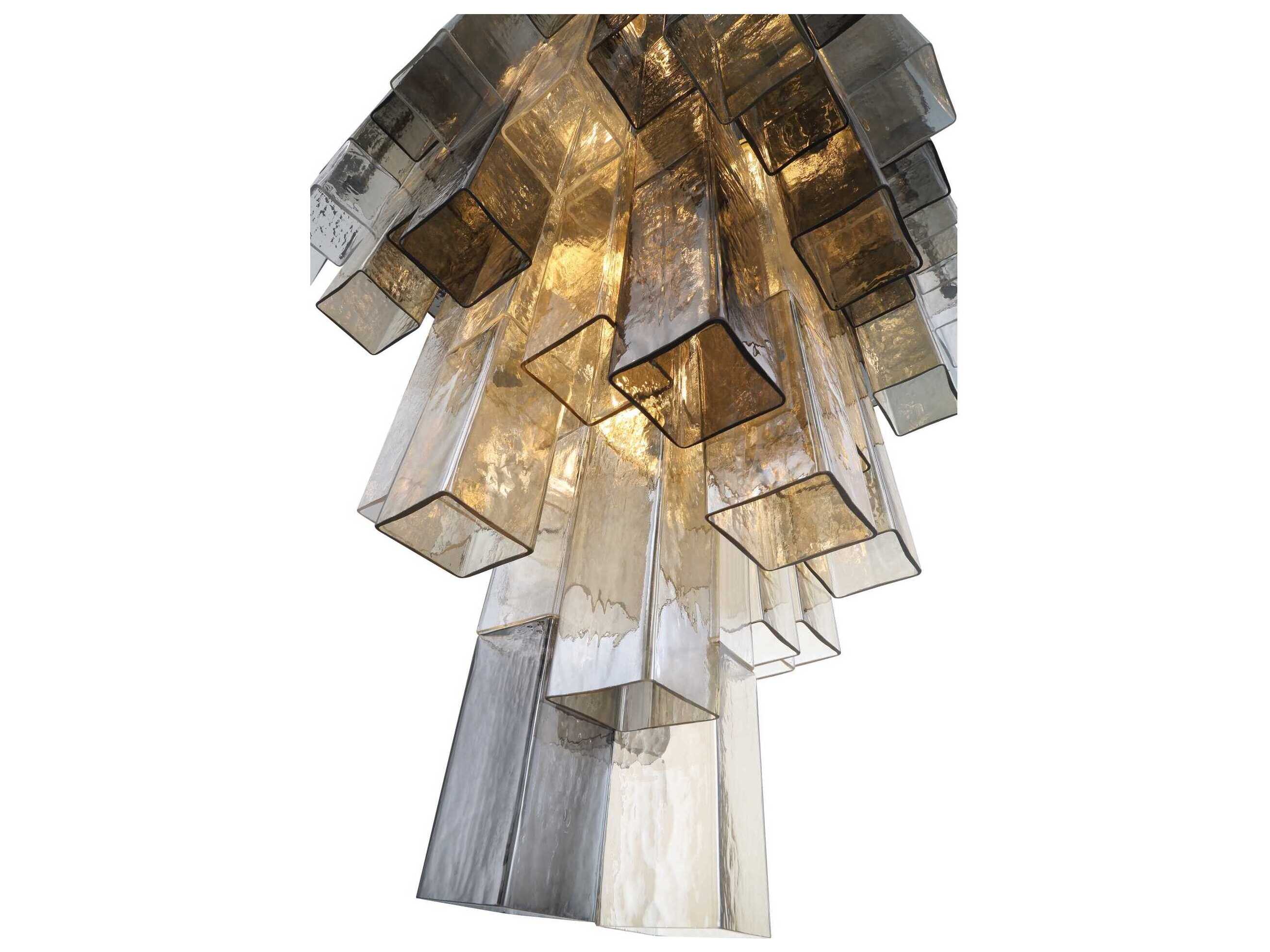 Eurofase Altesa 20-Light Chrome Geometric Chandelier