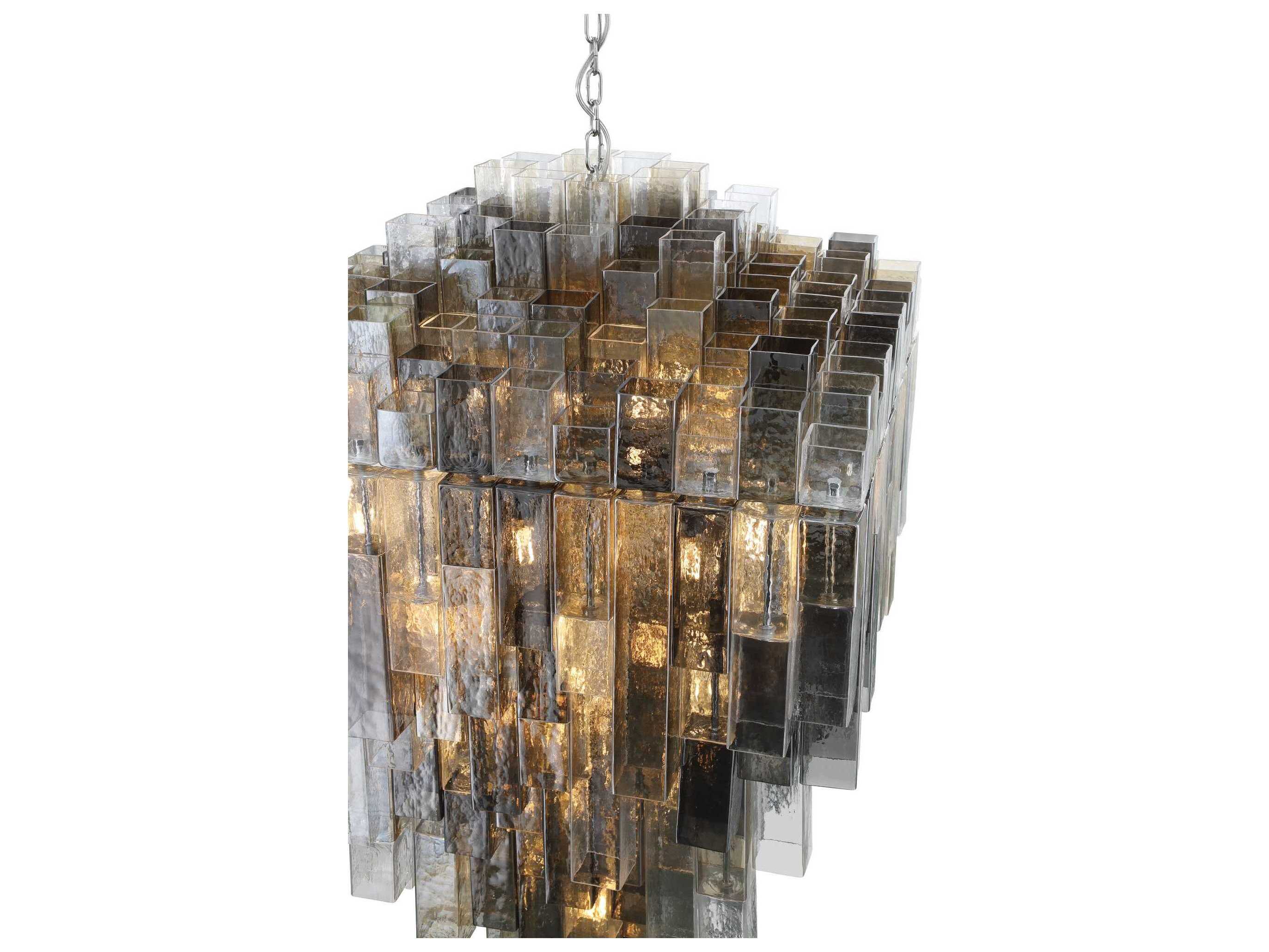 Eurofase Altesa 46-Light Chrome Geometric Chandelier