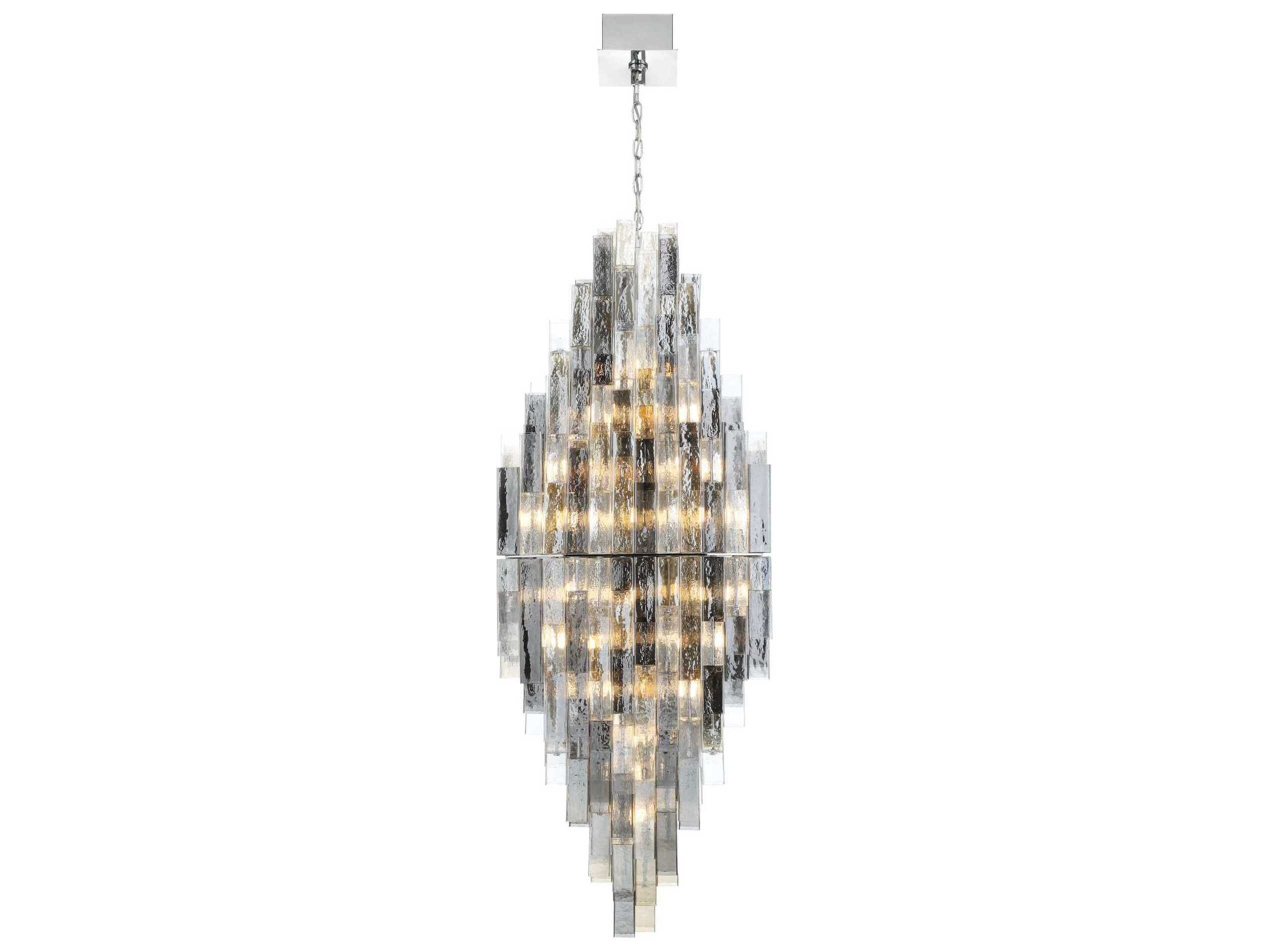 Eurofase Altesa 68-Light Chrome Geometric Chandelier