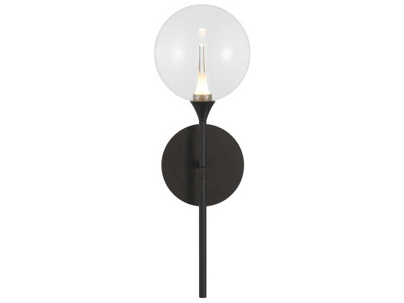 Eurofase Iissa 1-Light Black Wall Sconce