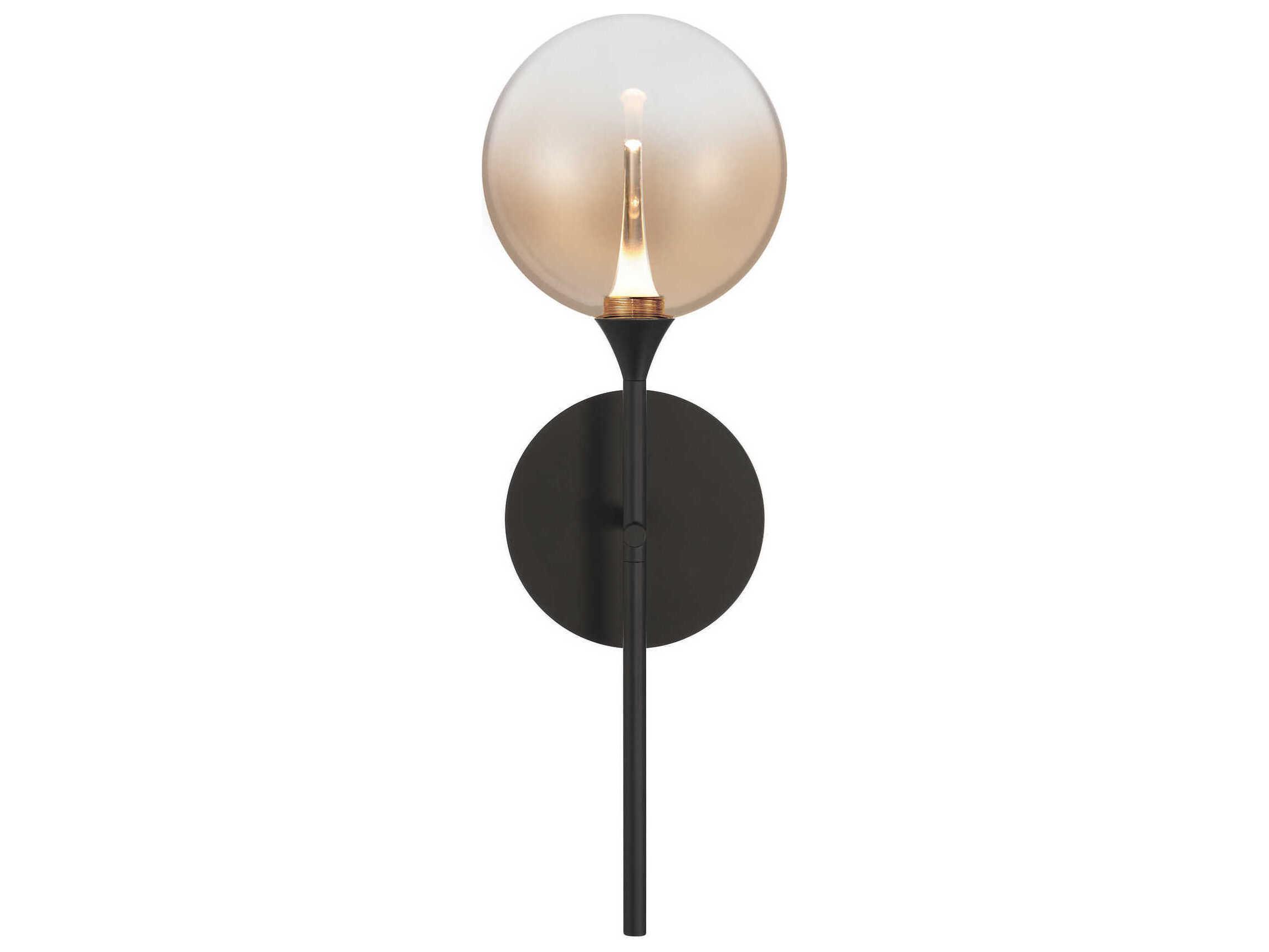 Eurofase Iissa 1-Light Black Wall Sconce