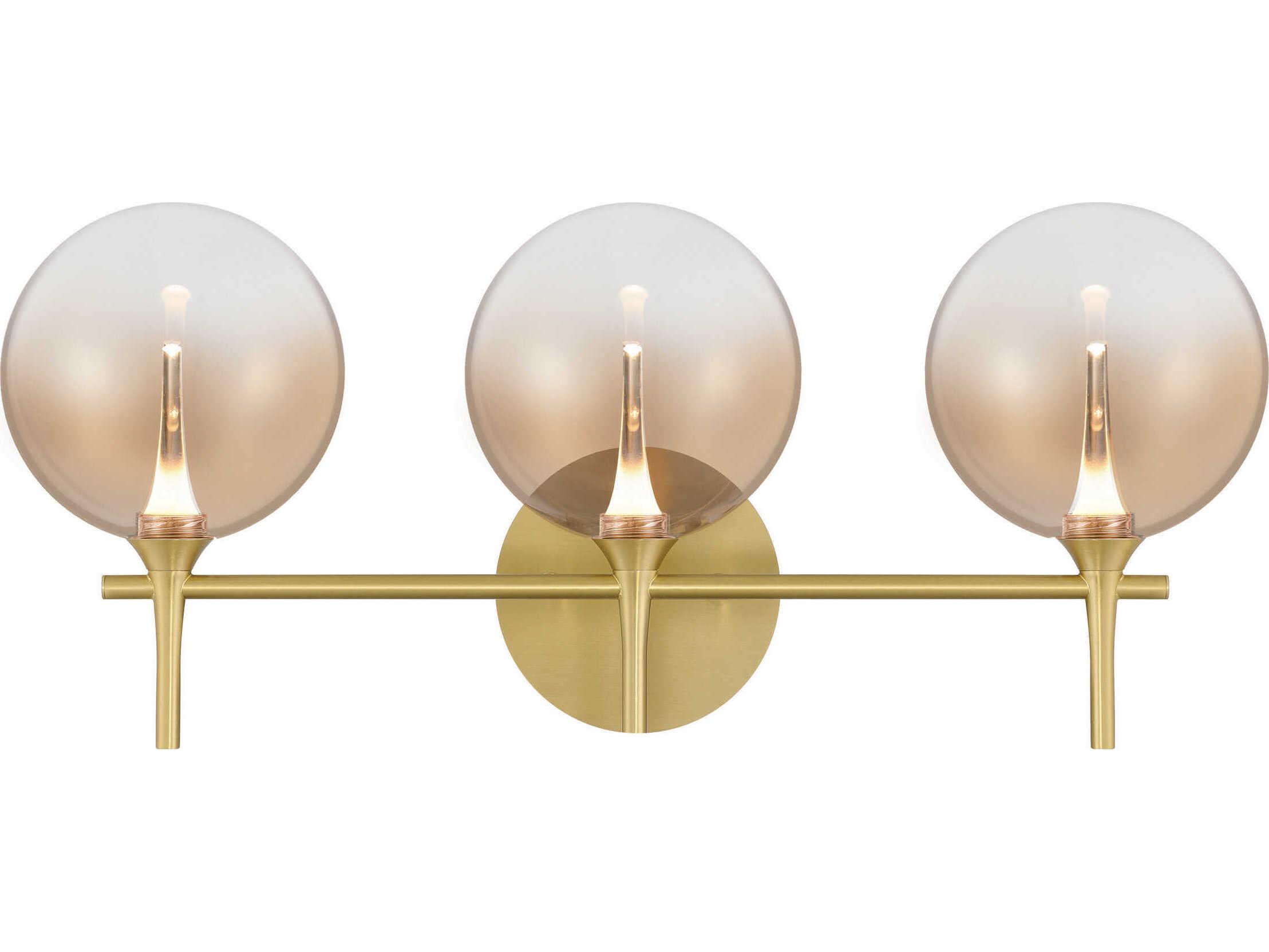 Eurofase Iissa 3-Light Gold Vanity Light