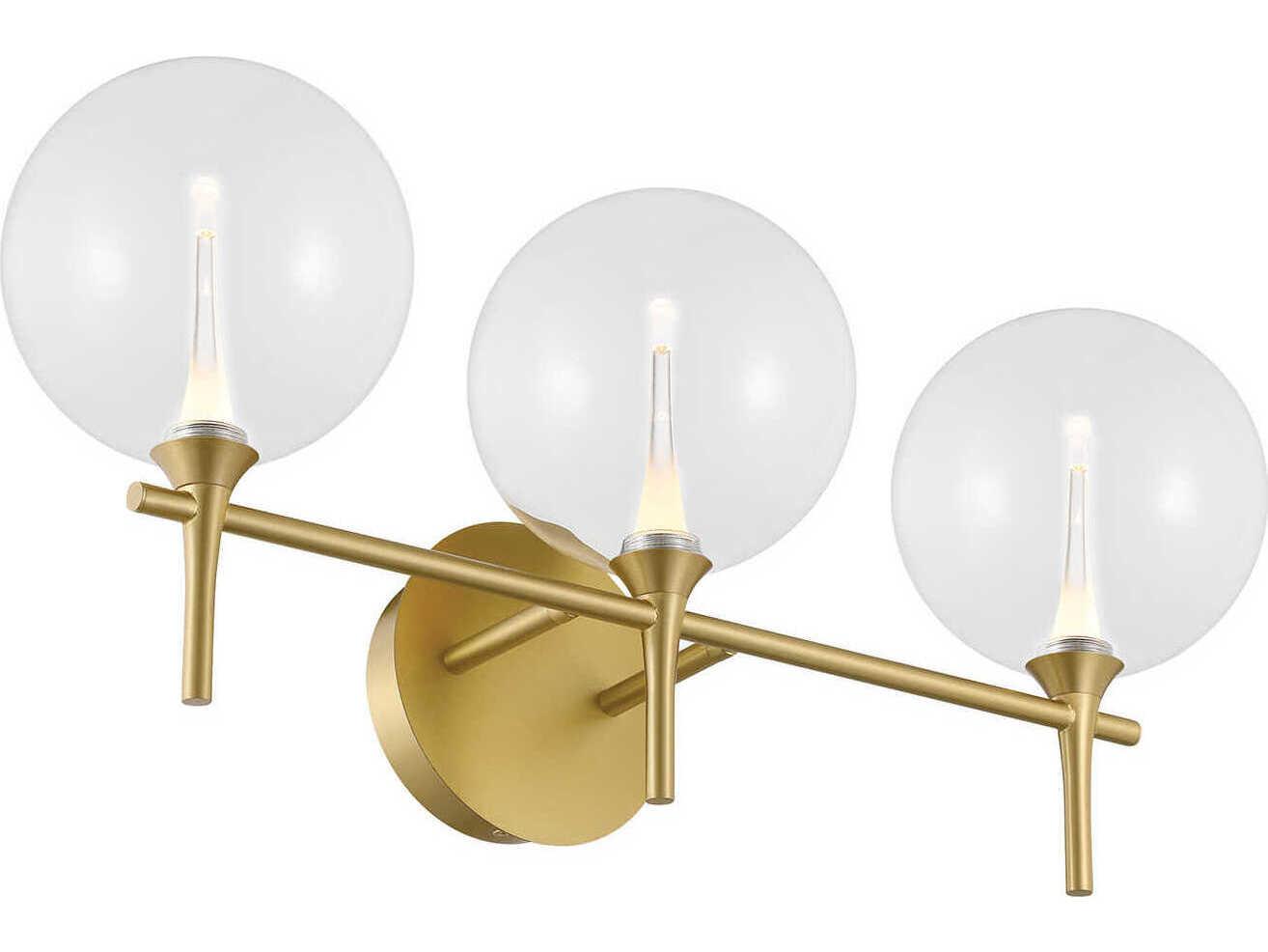 Eurofase Iissa 3-Light Gold Vanity Light